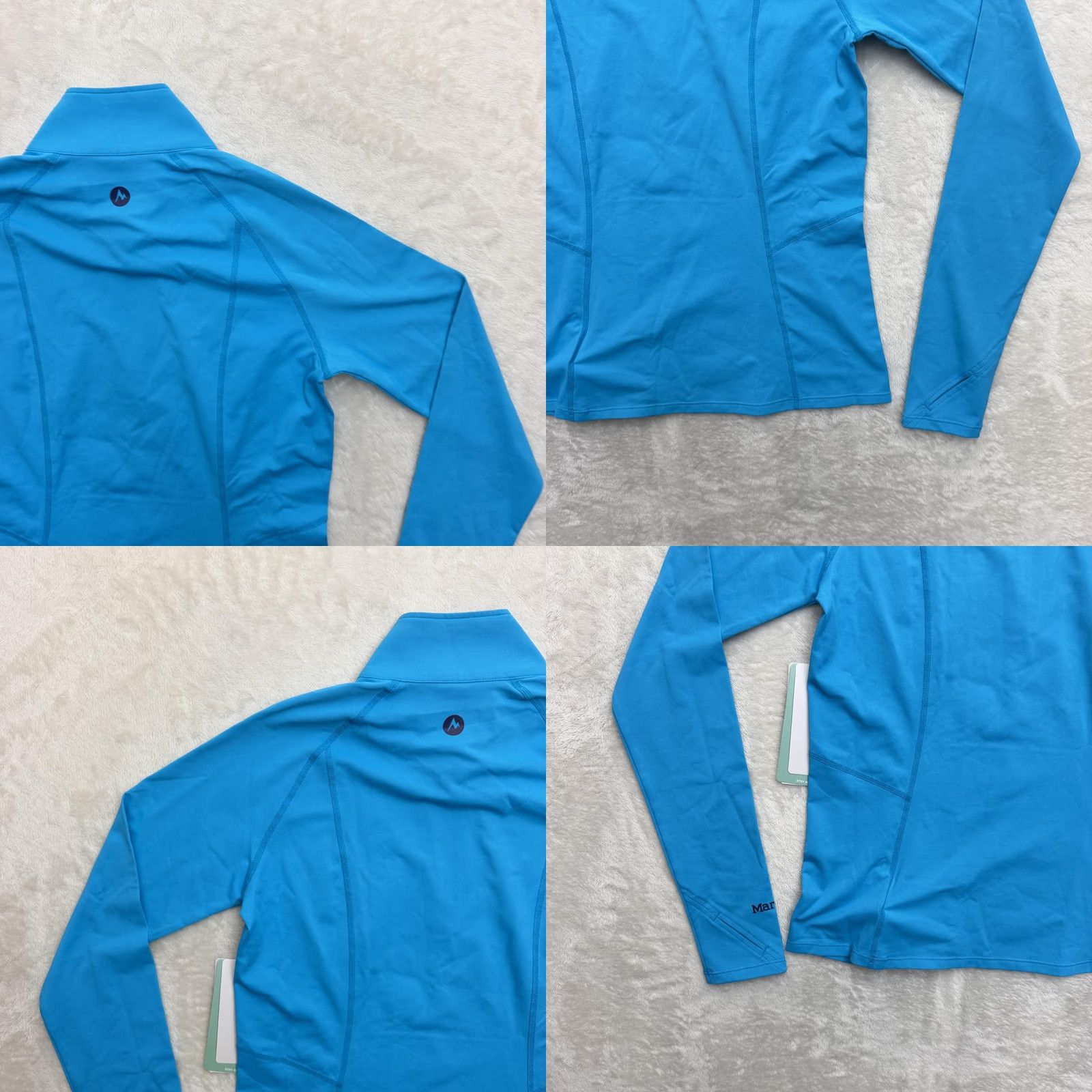 Marmot Marmot Meghan 1/2 Zip Mock Neck Sweatshirt Womens Small Blue Long Sleeve Athletic Activewear Shirts Size S / US 4 / IT 40 - 9 Thumbnail