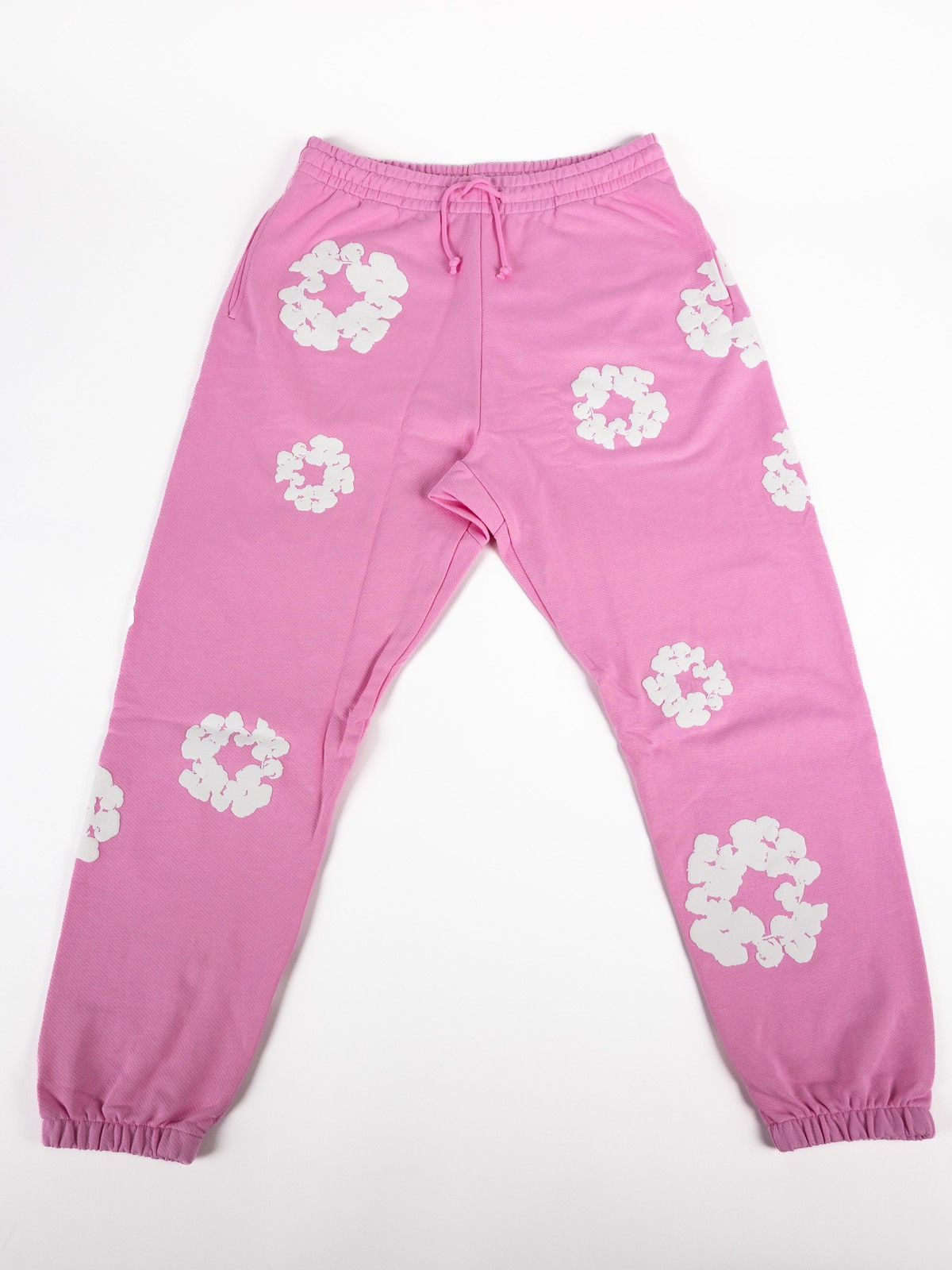 image of Denim Tears Cotton Wreath Pink Sweatpants, Men's (Size 36)