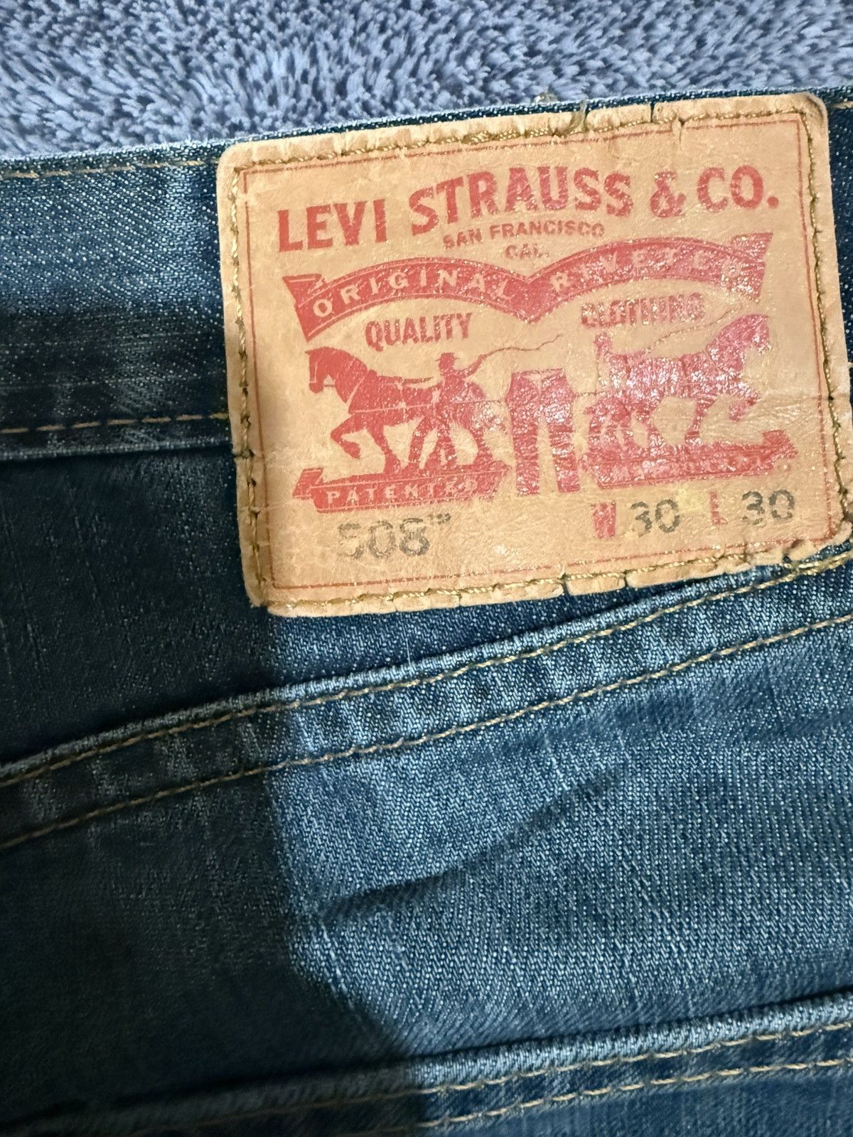 Levi's Levi’s 508 Men’s Jean 30x30 Dark Stone Washed Jeans Size US 30 / EU 46 - 7 Thumbnail