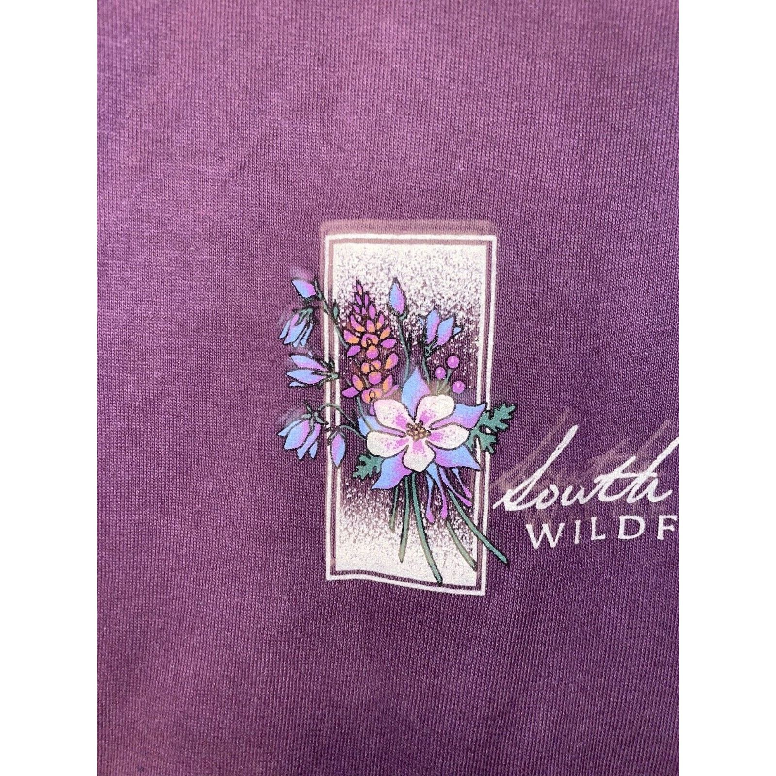 Anvil Vintage South Dakota Shirt Wildflowers purple Tee VTG Anvil Size US S / EU 44-46 / 1 - 3 Thumbnail