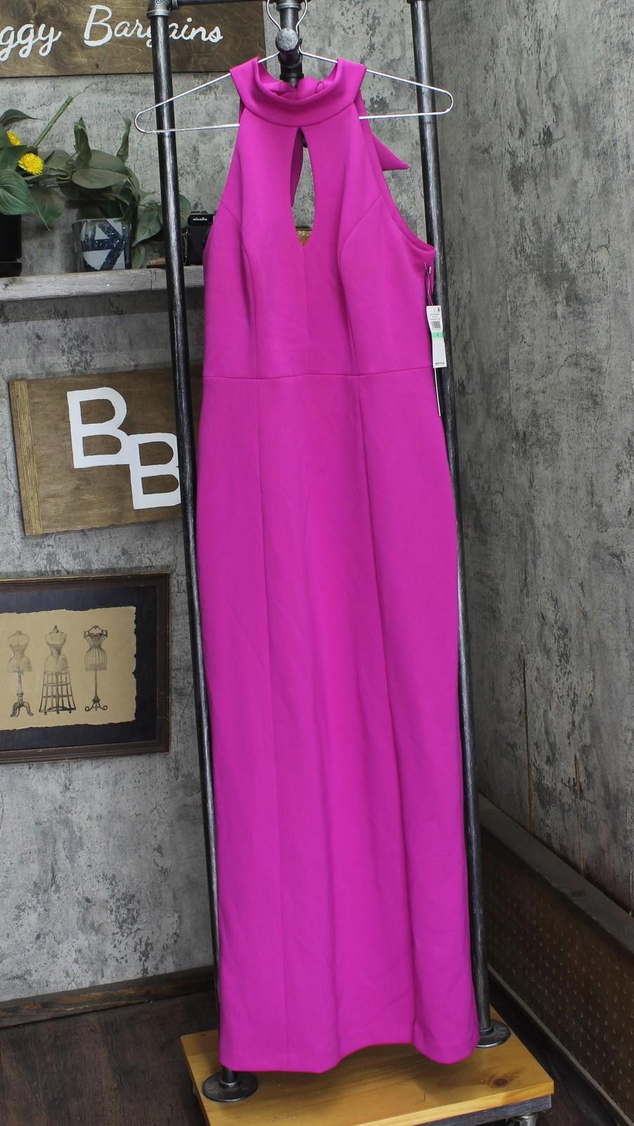 Opening Ceremony Cece Womens Halter Maxi Dress Dc93110092z Fuchsia Pink 8 Size M / US 6-8 / IT 42-44 - 1 Thumbnail