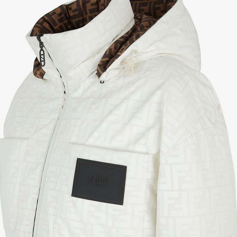 Fendi o1s1wg111225 FAN124 Ski Jacket in Brown/White Size L / US 10 / IT 46 - 2 Thumbnail