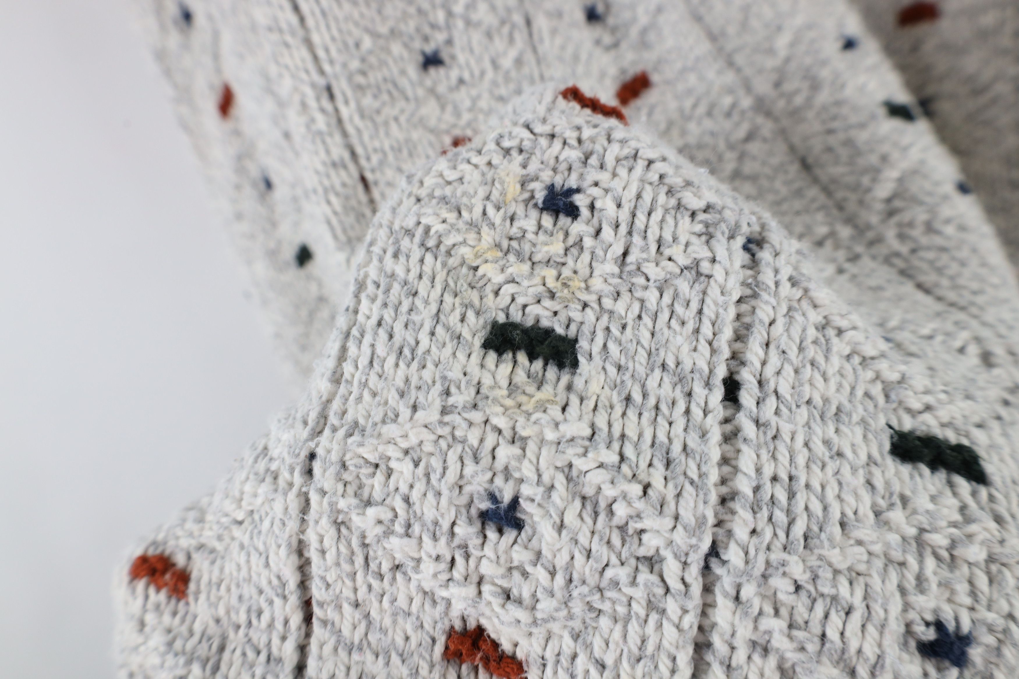Vintage Vintage 90s Streetwear Geometric Cotton Knit Dad Sweater USA Size US L / EU 52-54 / 3 - 6 Thumbnail