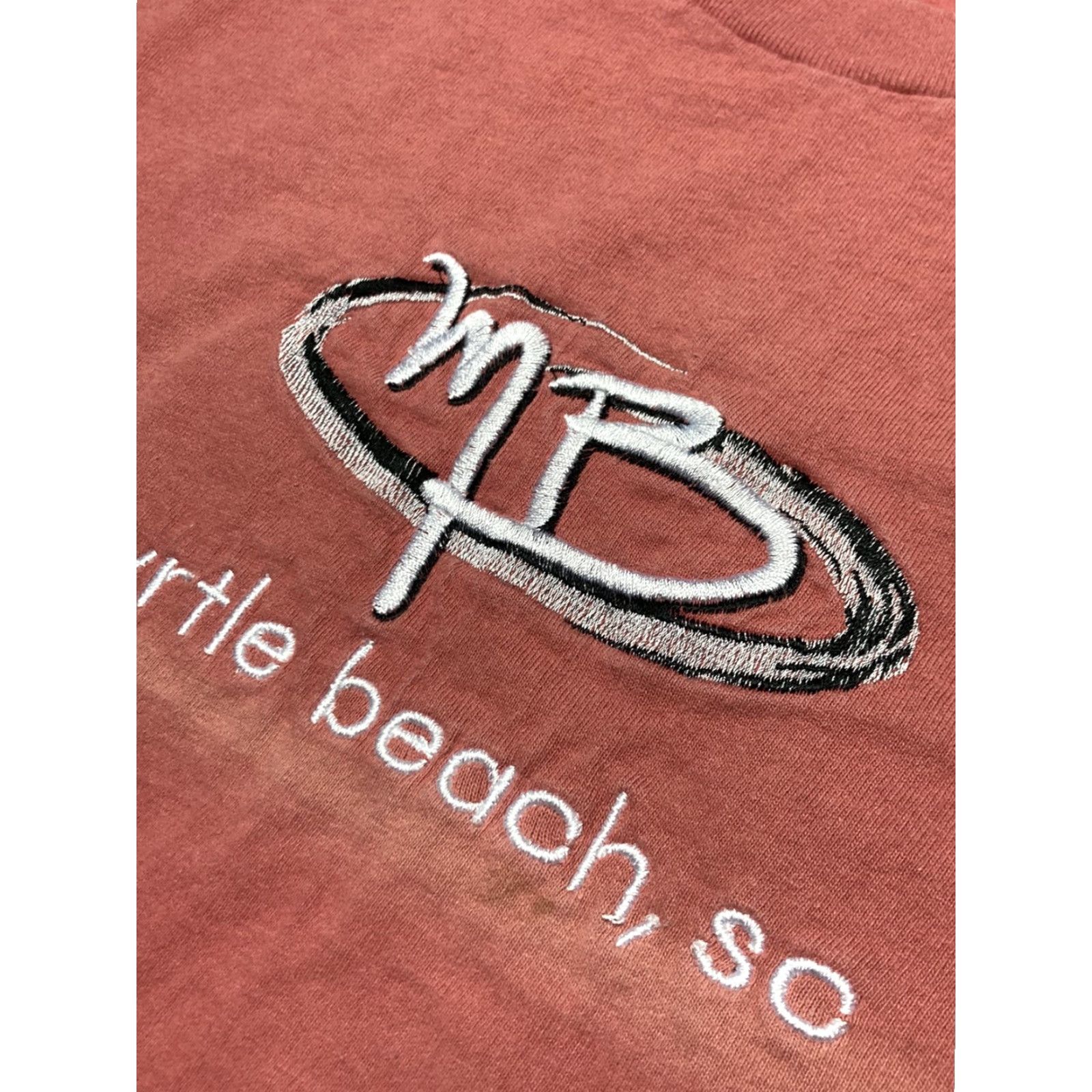 Vintage VINTAGE Myrtle Beach South Carolina T-Shirt Embroidered USA XL Men Pink Carolina Shirt Size US XL / EU 56 / 4 - 4 Thumbnail