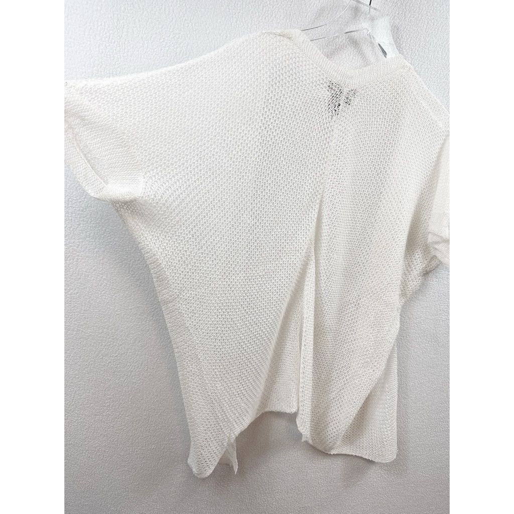 Unknown London NWOT POL Open Knit Cotton Cardigan – White Size Small Size S / US 4 / IT 40 - 7 Thumbnail
