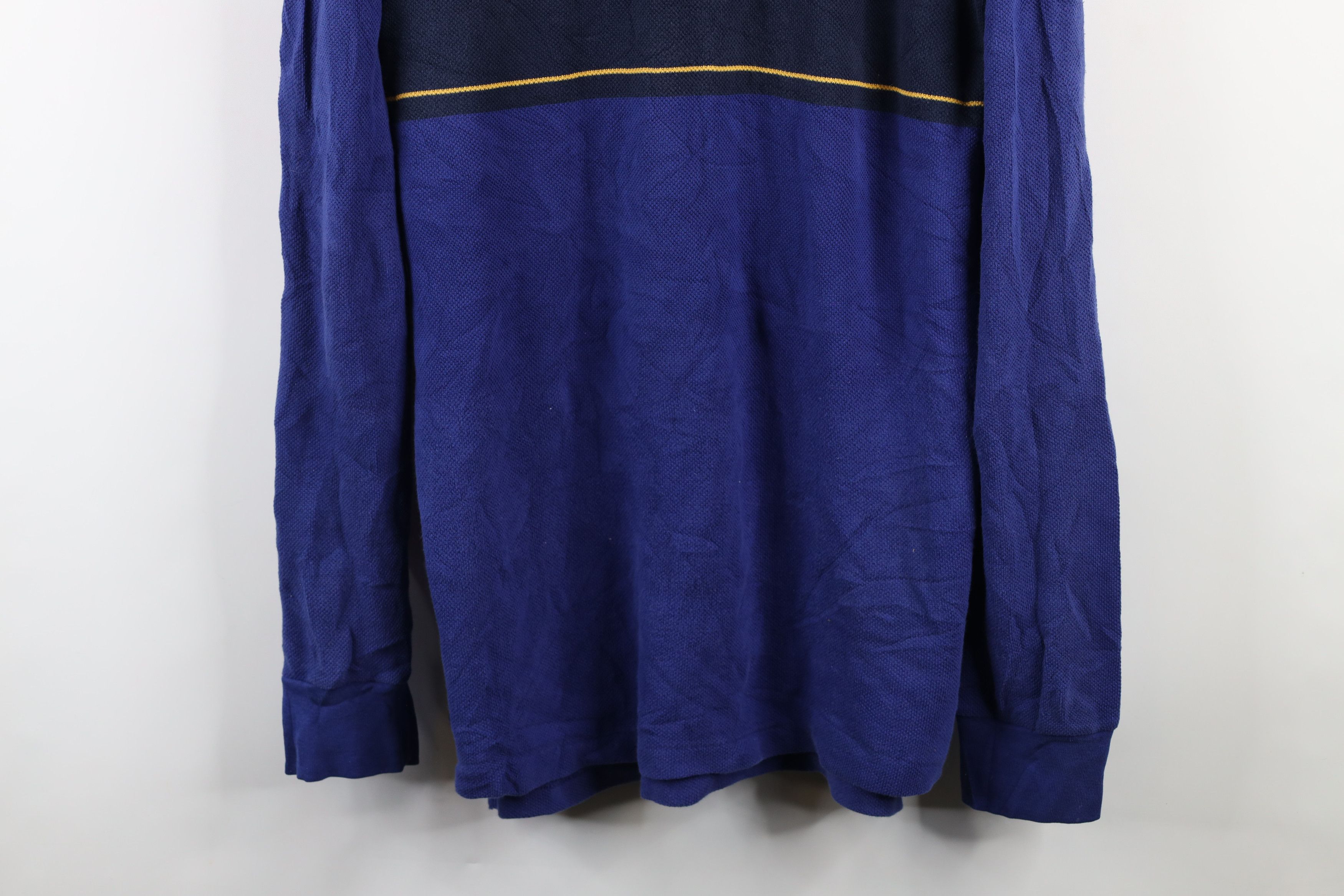 Ralph Lauren Vintage 90s Ralph Lauren Block Thermal Waffle Knit Polo Size US XL / EU 56 / 4 - 3 Thumbnail
