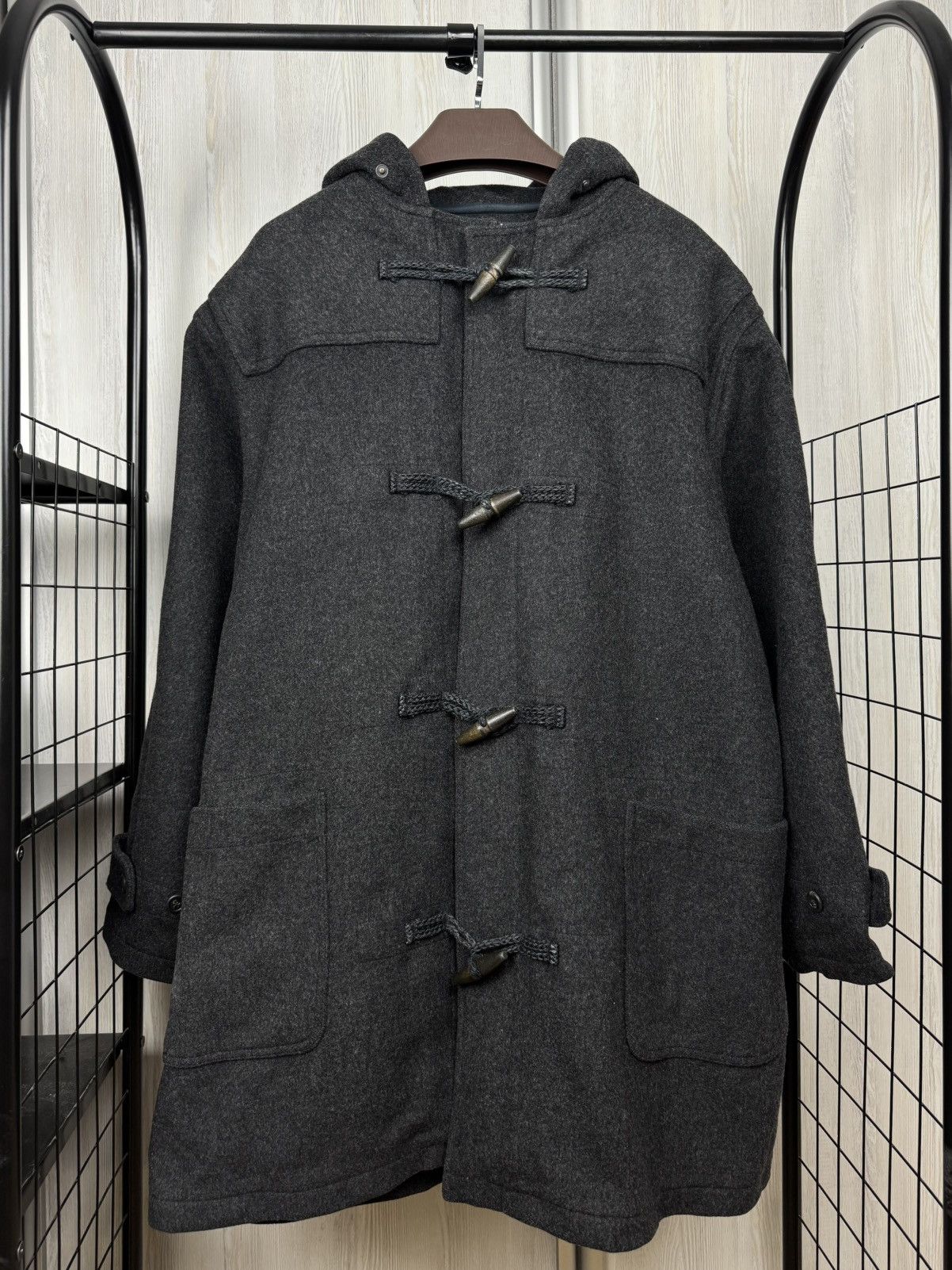 Polo Ralph Lauren Polo Ralph Lauren Double-Faced wool grey vintage duffle coat Size US L / EU 52-54 / 3 - 2 Thumbnail