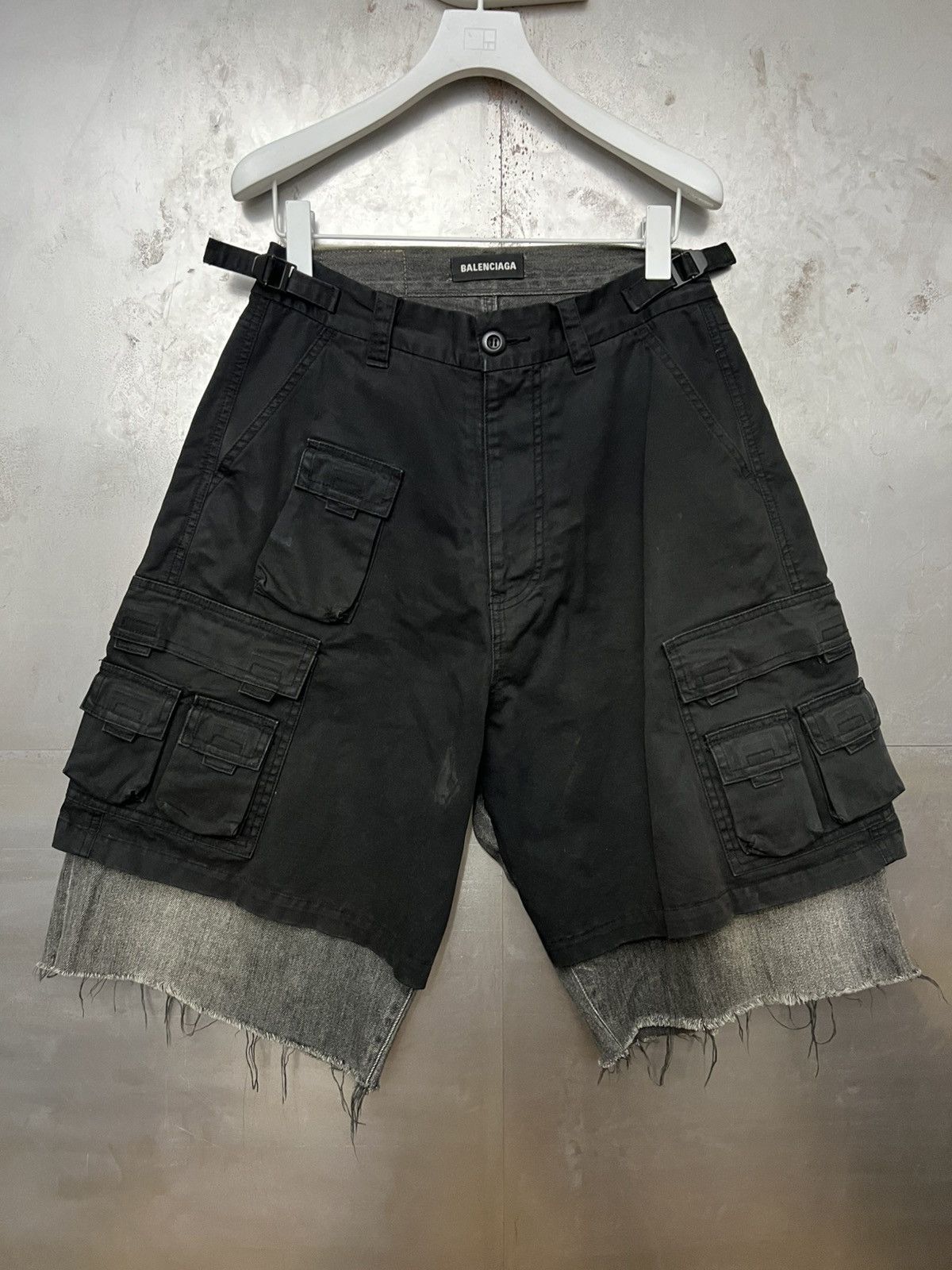Balenciaga Balenciaga Hybrid Denim **Cut Shorts** Size US 30 / EU 46 - 1 Thumbnail