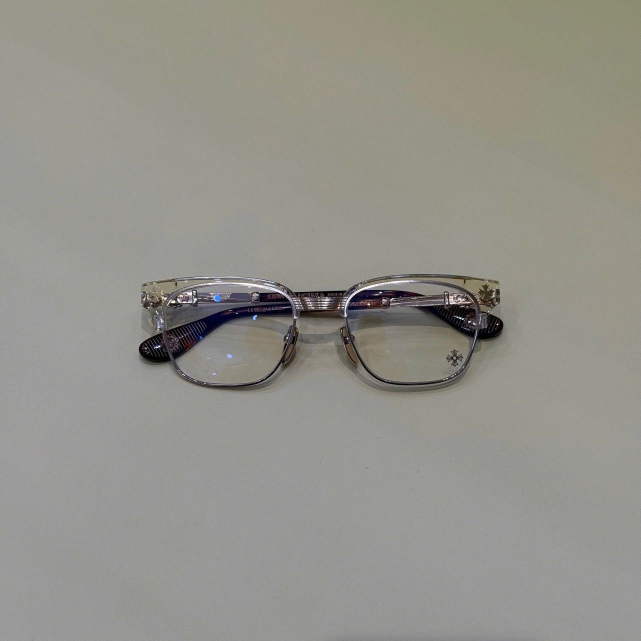 Chrome Hearts CHROME HEARTS BONENNOISSEUR II Pale Ale/Gold/Havana Tortoise Size ONE SIZE - 6 Thumbnail