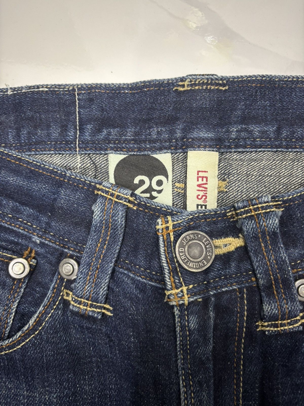 Engineered Garments × Levi's LEVIS ENGINEERED BLUE DISTRESSED DENIM JEANS Size 29" - 9 Thumbnail