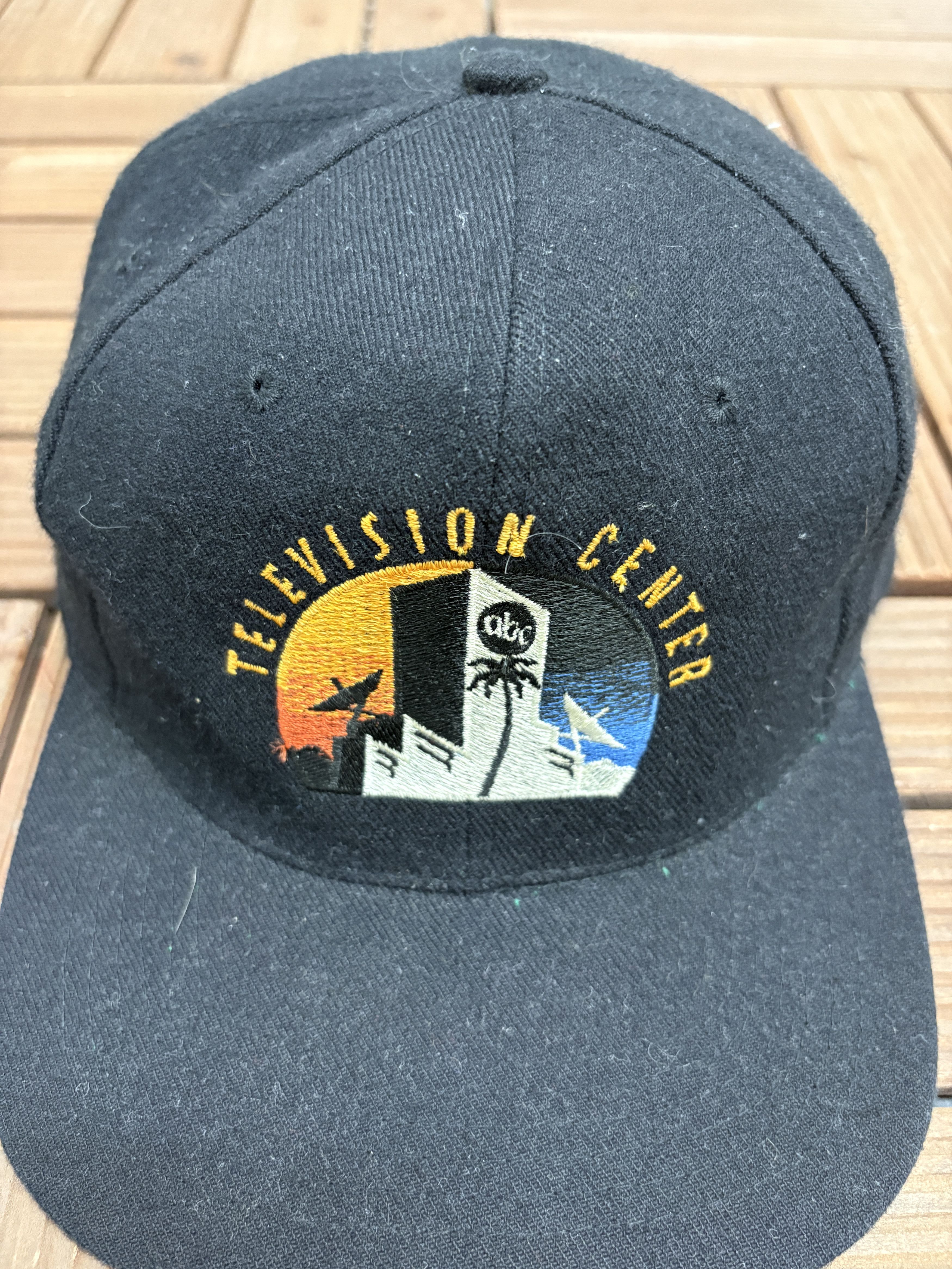 Vintage ABC Television Center Vintage Black Snap Back Hat Cap Size ONE SIZE - 3 Thumbnail