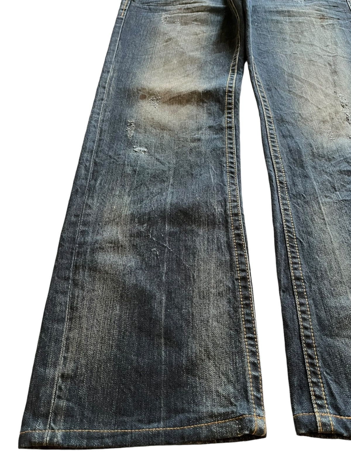 Japanese Brand Vintage Buckaroo Indigo Mud Wash Mudmax Loose Jeans Size US 32 / EU 48 - 6 Thumbnail
