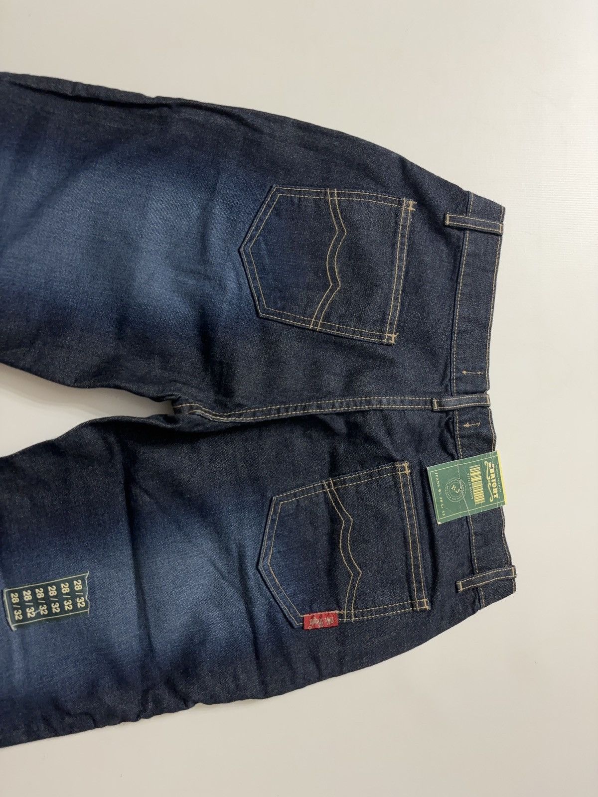 Vintage VINTAGE FLARED MIXED DENIM RETRO PANTS JEANS 00s Y2k Size 28" / US 6 / IT 42 - 11 Thumbnail