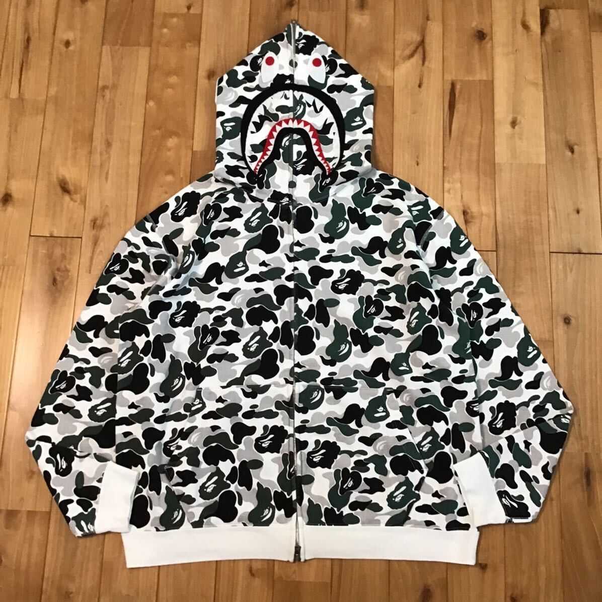 Bape × Nigo 🔥Kyoto city camo🔥 BAPE shark full zip hoodie a bathing ape Size US L / EU 52-54 / 3 - 1 Thumbnail