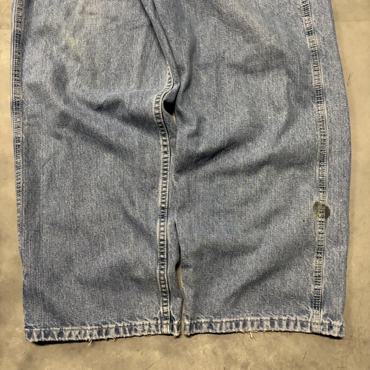 Japanese Brand × Vintage Crazy Vintage Y2K/2000s Baggy Light Wash Skater Style Carpenter Denim Jeans! Size US 38 / EU 54 - 6 Thumbnail