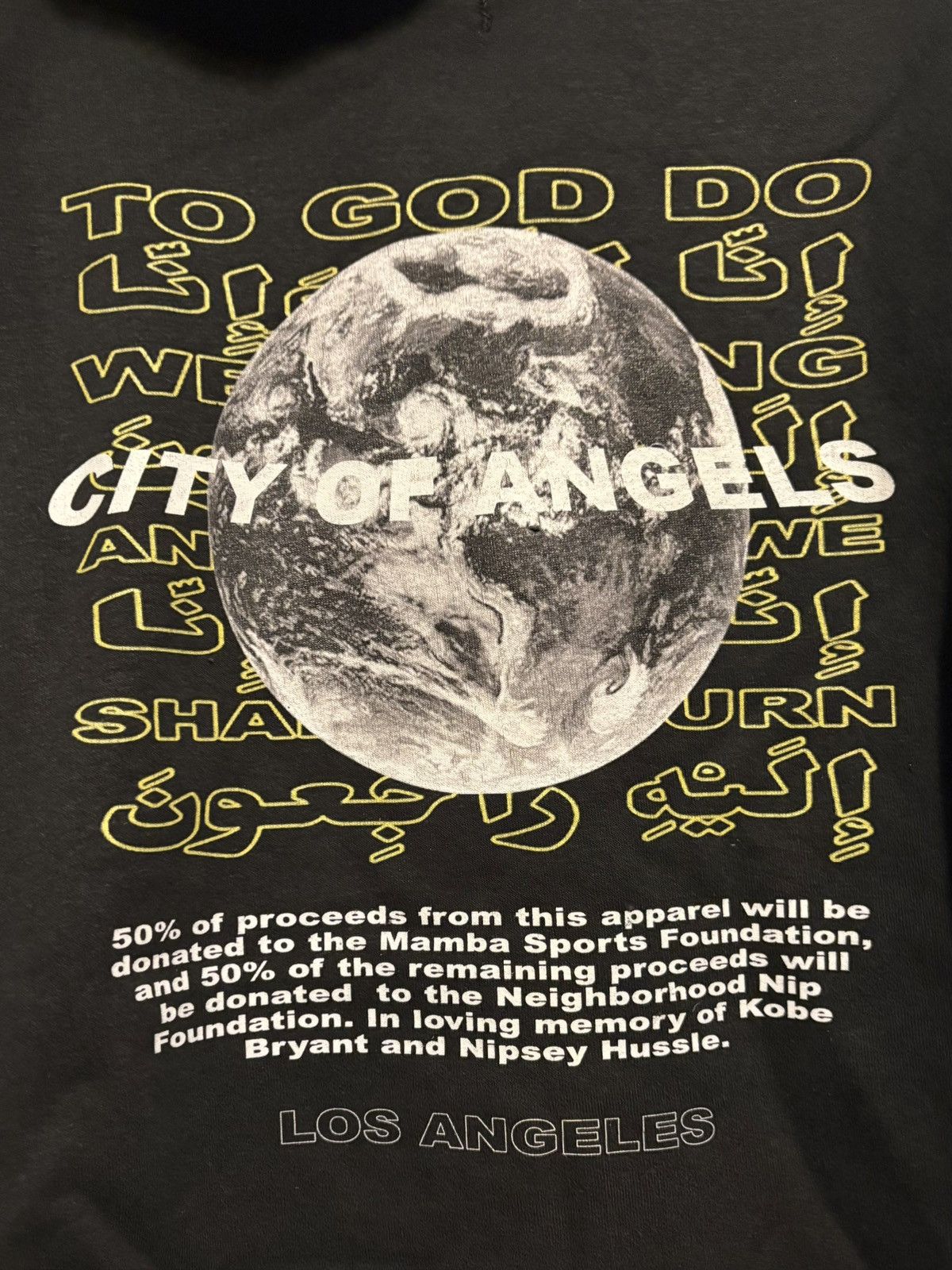 Vintage Spraystars Intl. RIP Nipsey Kobe City Of Angels LA Hoodie Size US M / EU 48-50 / 2 - 6 Thumbnail