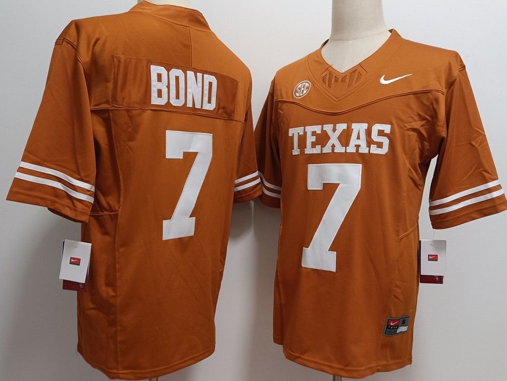 Other Men's Texas Longhorn 7 Isaiah Bond Orange Jersey Size US M / EU 48-50 / 2 - 1 Thumbnail
