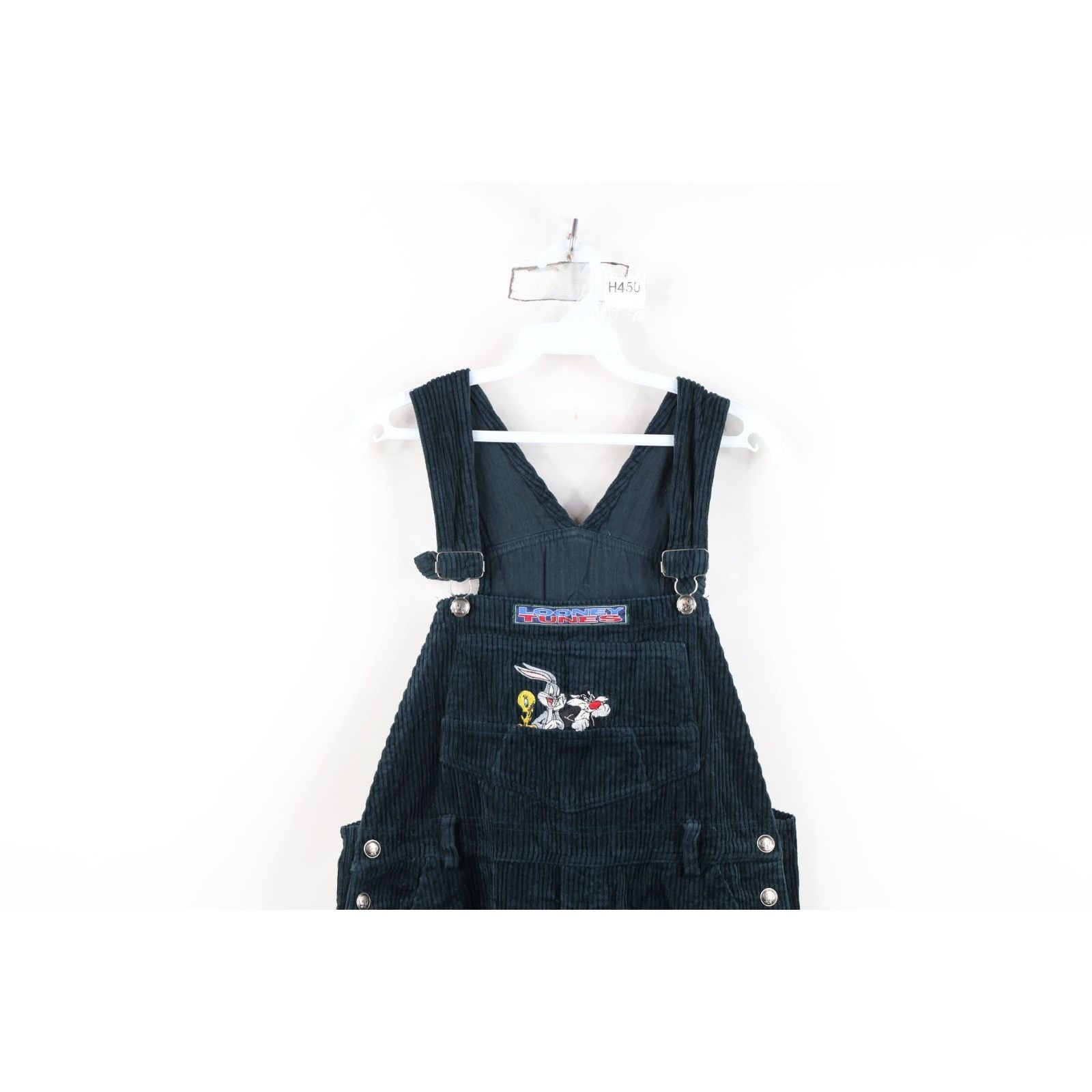 Vintage Vintage 90s Looney Tunes Faded Corduroy Overalls Size 32" / US 10 / IT 46 - 2 Thumbnail