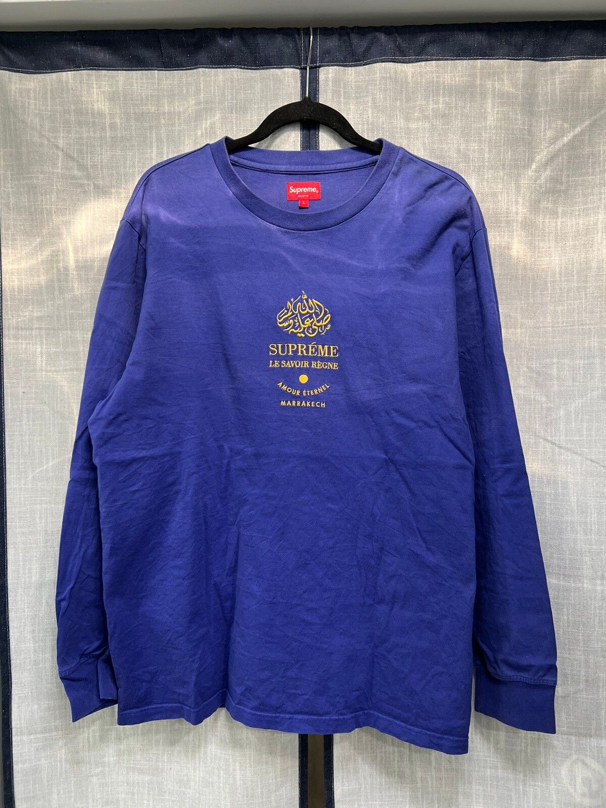 Supreme Dark Royal Marrakech Long Sleeve | Grailed