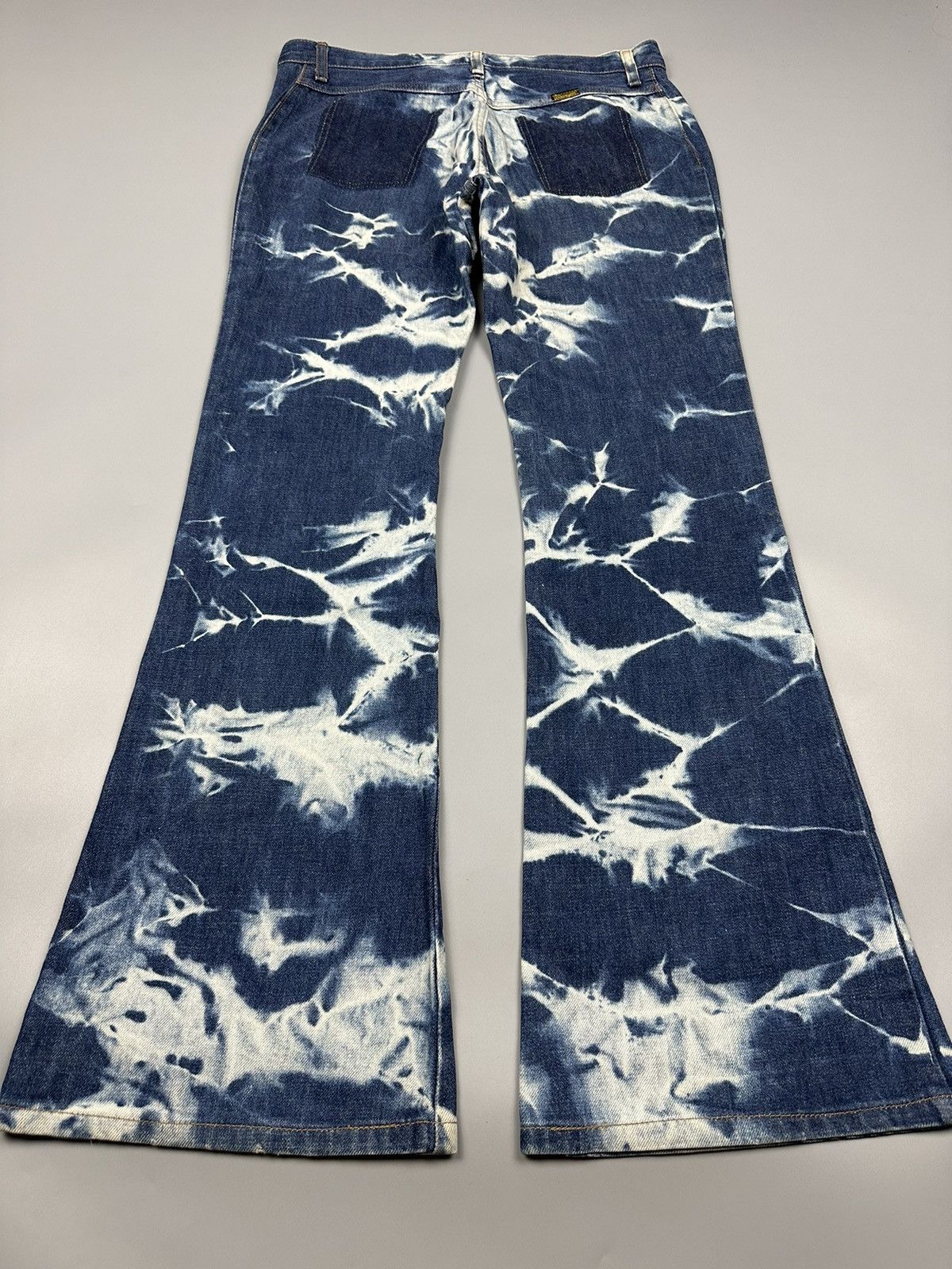Vintage × Wrangler 🔥Rare🔥Vintage Wrangler Bleached Flared Denim Size US 31 - 4 Thumbnail