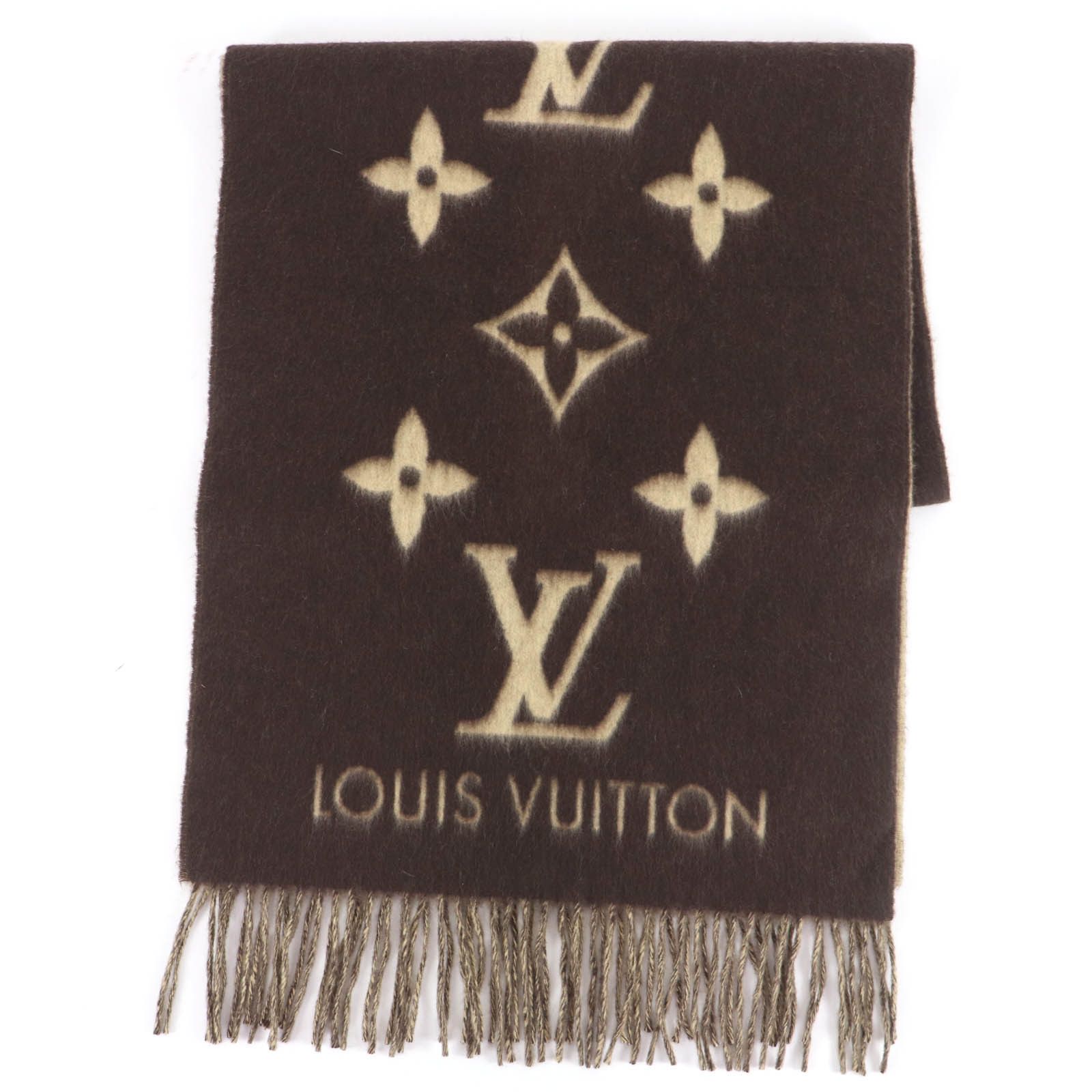 Louis Vuitton Louis Vuitton Louis Vuitton Escale Reykjavik Monogram Cashmere Scarf Textile Scarf DUTY FREE for USA Size ONE SIZE - 1 Thumbnail