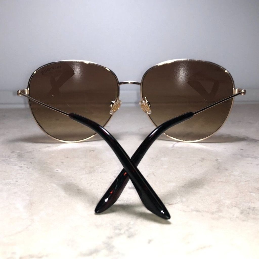 Tommy Hilfiger Tommy Hilfiger Gold & Brown Oversized Sunglasses Size ONE SIZE - 3 Thumbnail