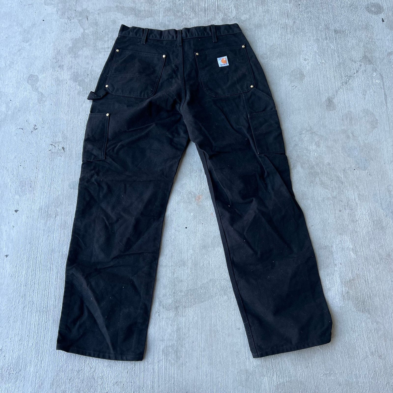 Carhartt × Vintage Vintage Y2K Carhartt black double knee work carpenter pants Size US 33 - 3 Thumbnail