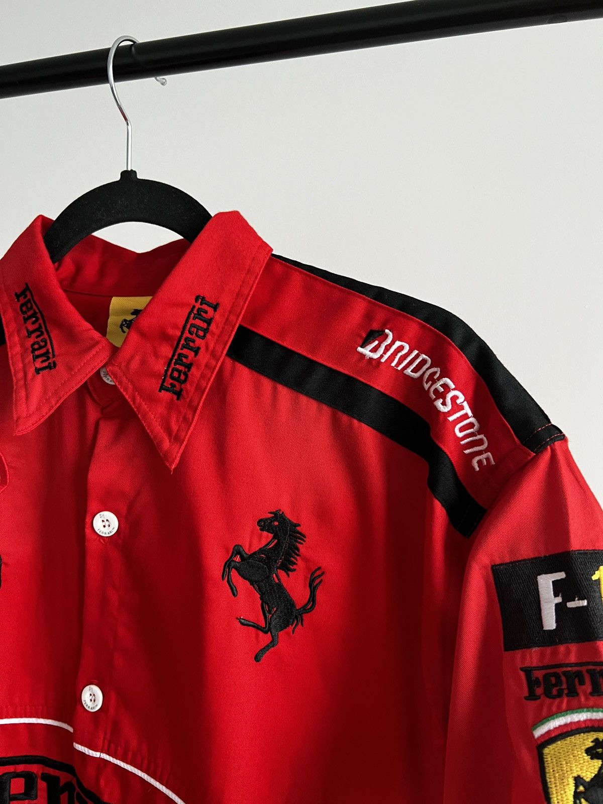 Ferrari Vintage Ferrari 1996 Scuderia F1 Racing Retro Button Shirt Size US XL / EU 56 / 4 - 6 Thumbnail