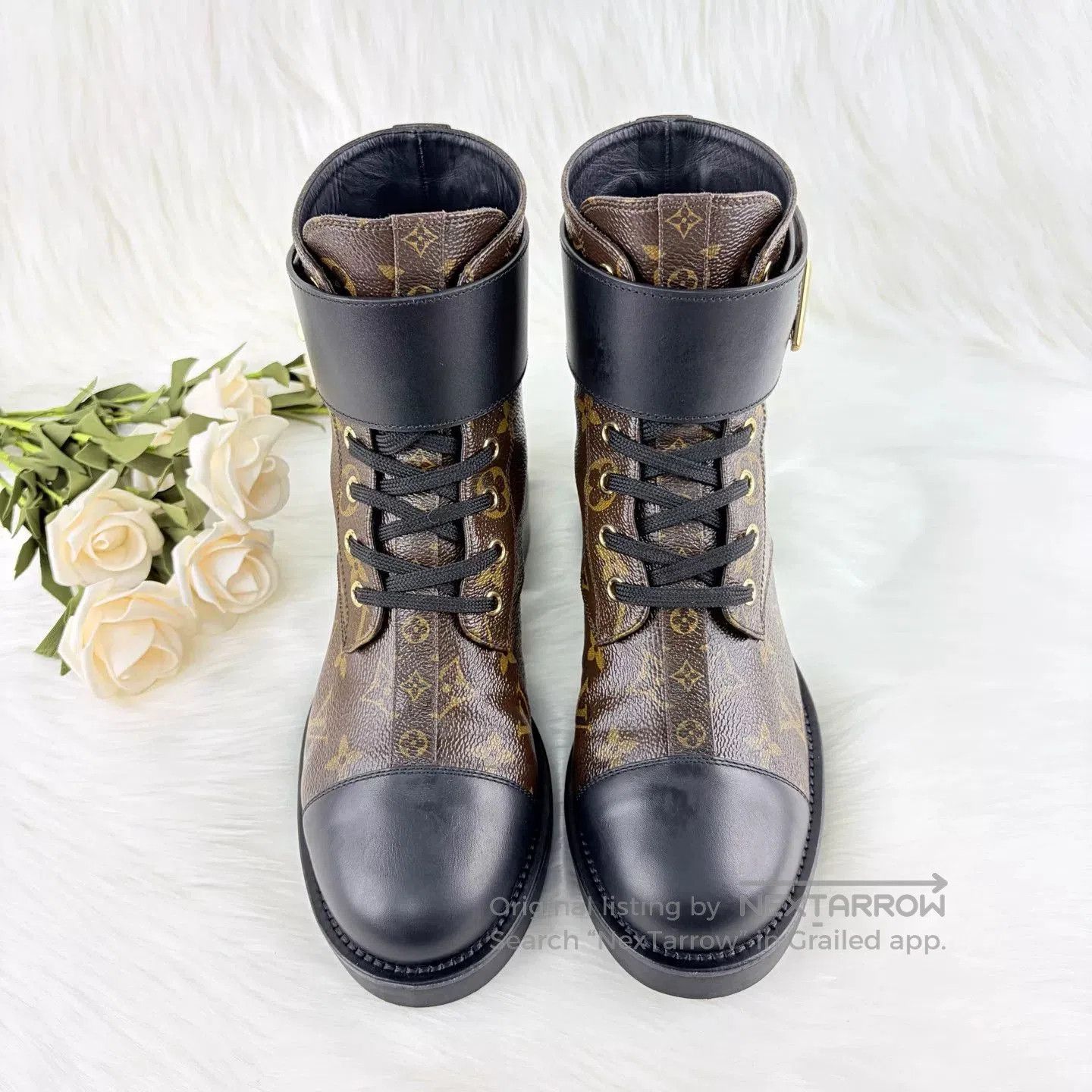 Louis Vuitton LV Monogram Martin Boots. Size US 8 / IT 38 - 2 Thumbnail