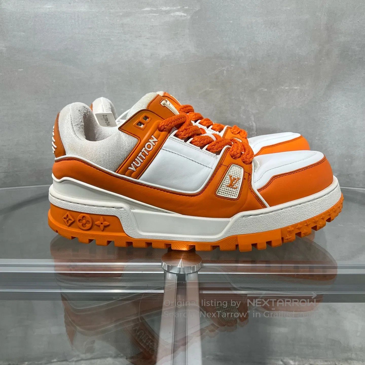 Louis Vuitton Louis Vuitton Rainer White Orange Fat Ding shoes Size US 9 / EU 42 - 4 Thumbnail