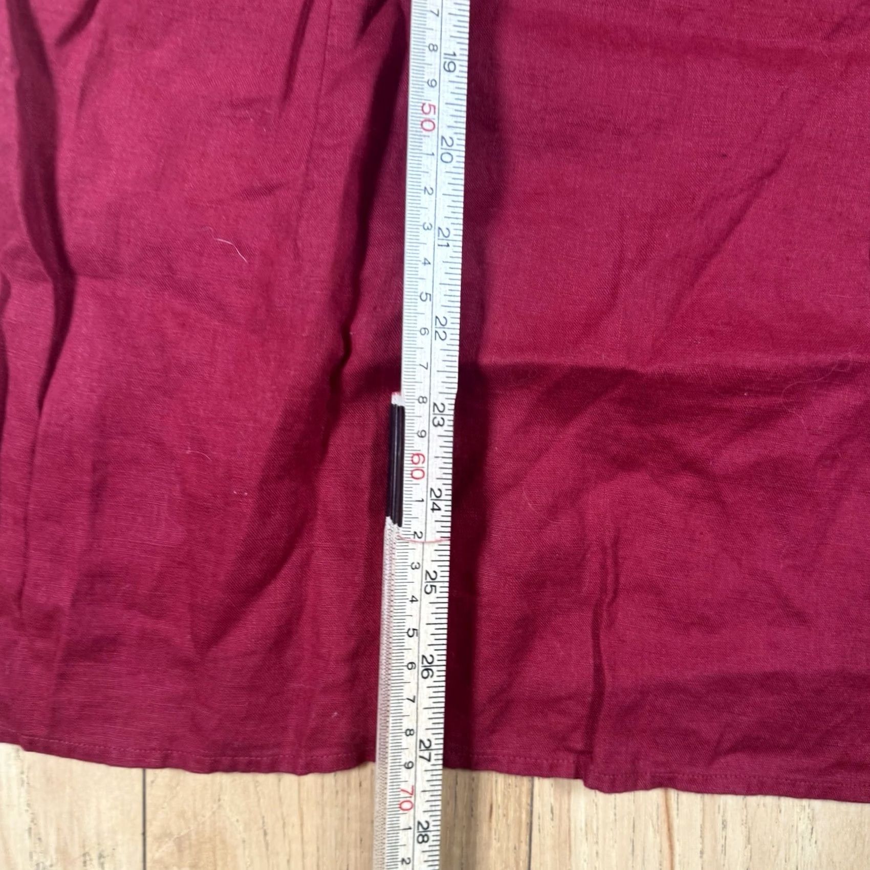 Ralph Lauren VINTAGE? (No) Lauren Ralph Lauren Tunic Shirt Women XS Regular Linen Red Roll Tab Sleeve 100% Linen Women Girls? Size XS / US 0-2 / IT 36-38 - 7 Thumbnail