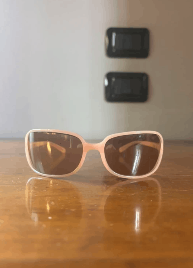 Prada PRADA Sunglasses Flame 2004 Star Fire Rectangle Wrap Shield Size ONE SIZE - 2 Thumbnail