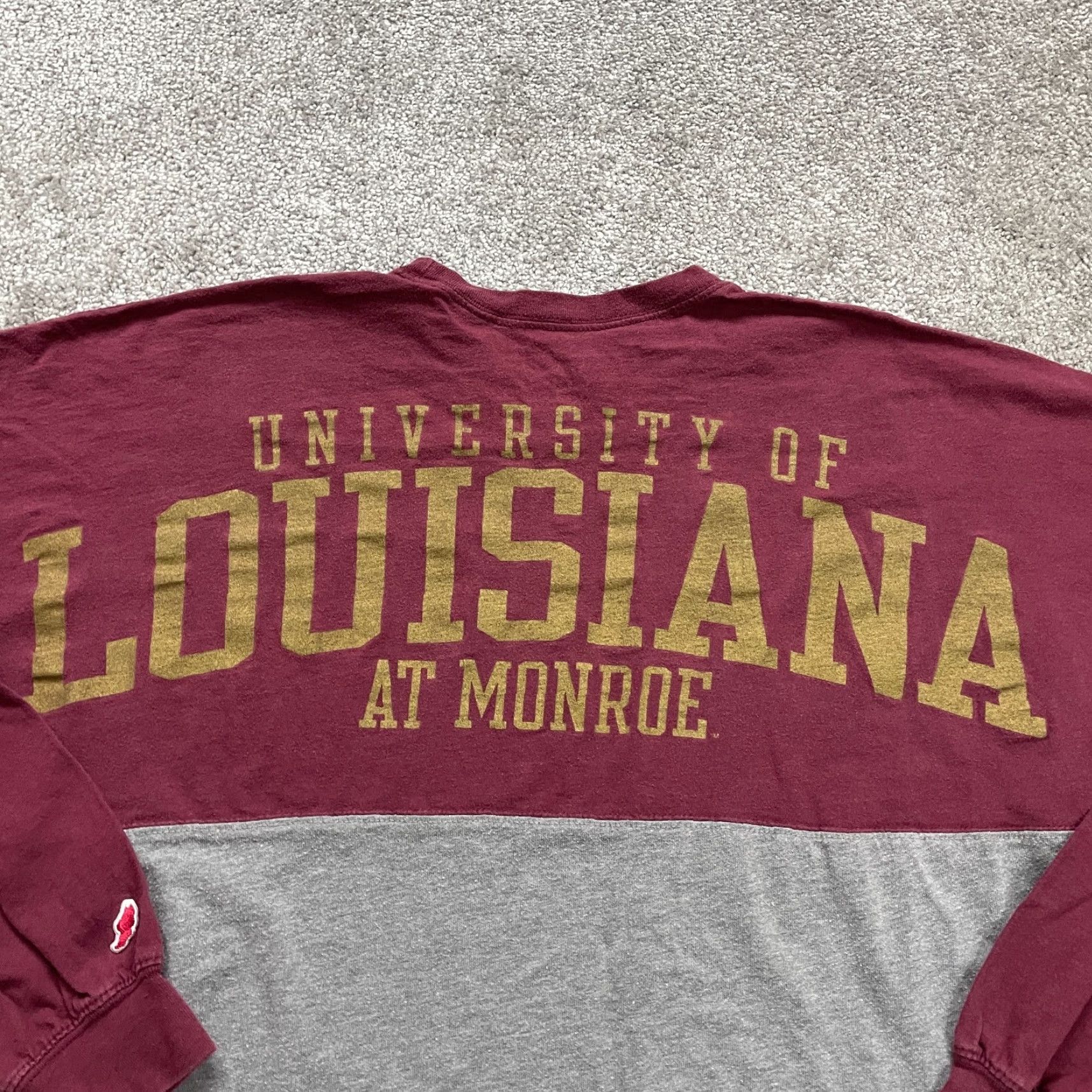Vintage VINTAGE? No. League Collegiate Outfitters T-Shirt Mens Medium Red Gray Louisiana University Size US M / EU 48-50 / 2 - 3 Thumbnail