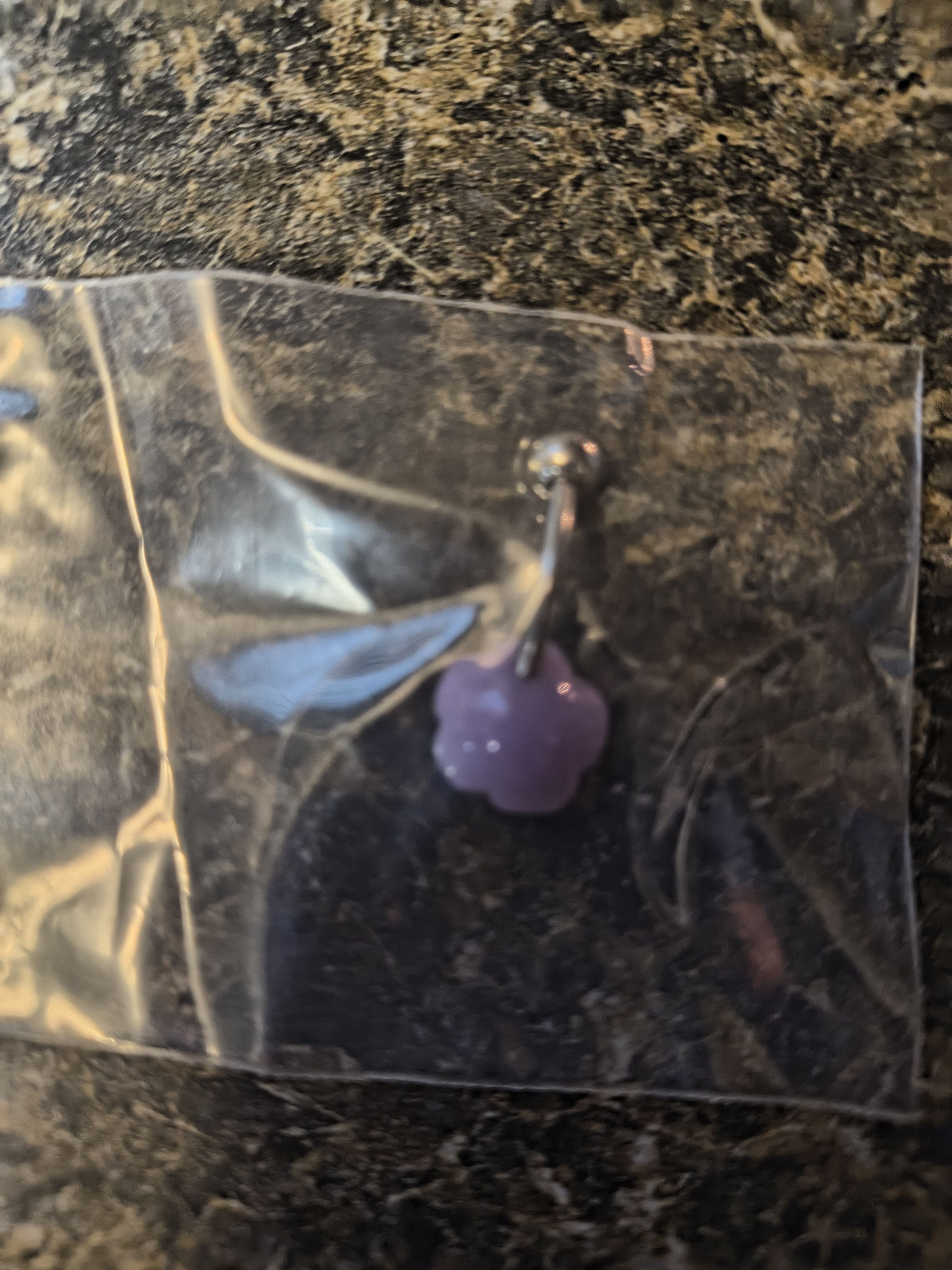 Other Purple flower belly ring Standard size Brand new Size ONE SIZE - 3 Thumbnail
