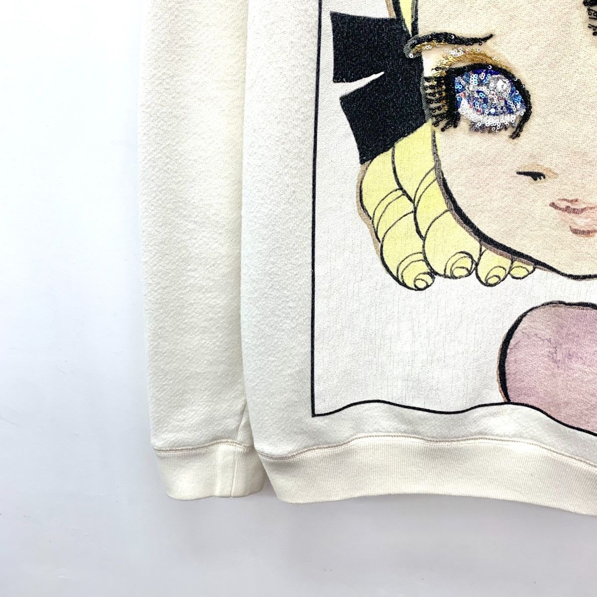 Gucci Gucci Off-white Fairy Printed Long Sleeve Sweatshirt Size S / US 4 / IT 40 - 4 Thumbnail