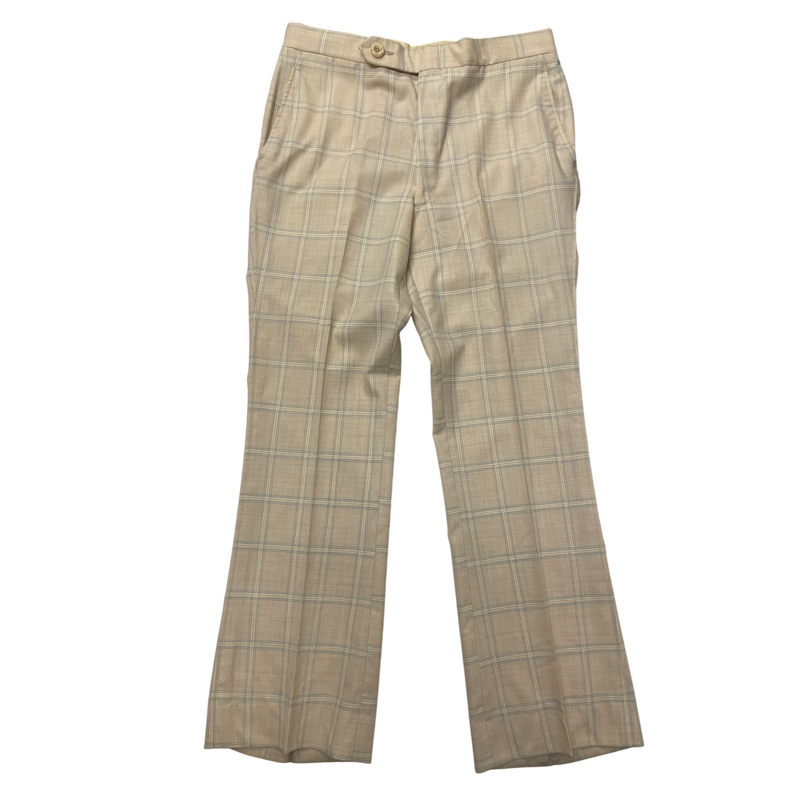 Other 2 pc Vtg Union Made OVERCHECK MoD Disco Bell Bottom Suit Size 38R - 12 Thumbnail