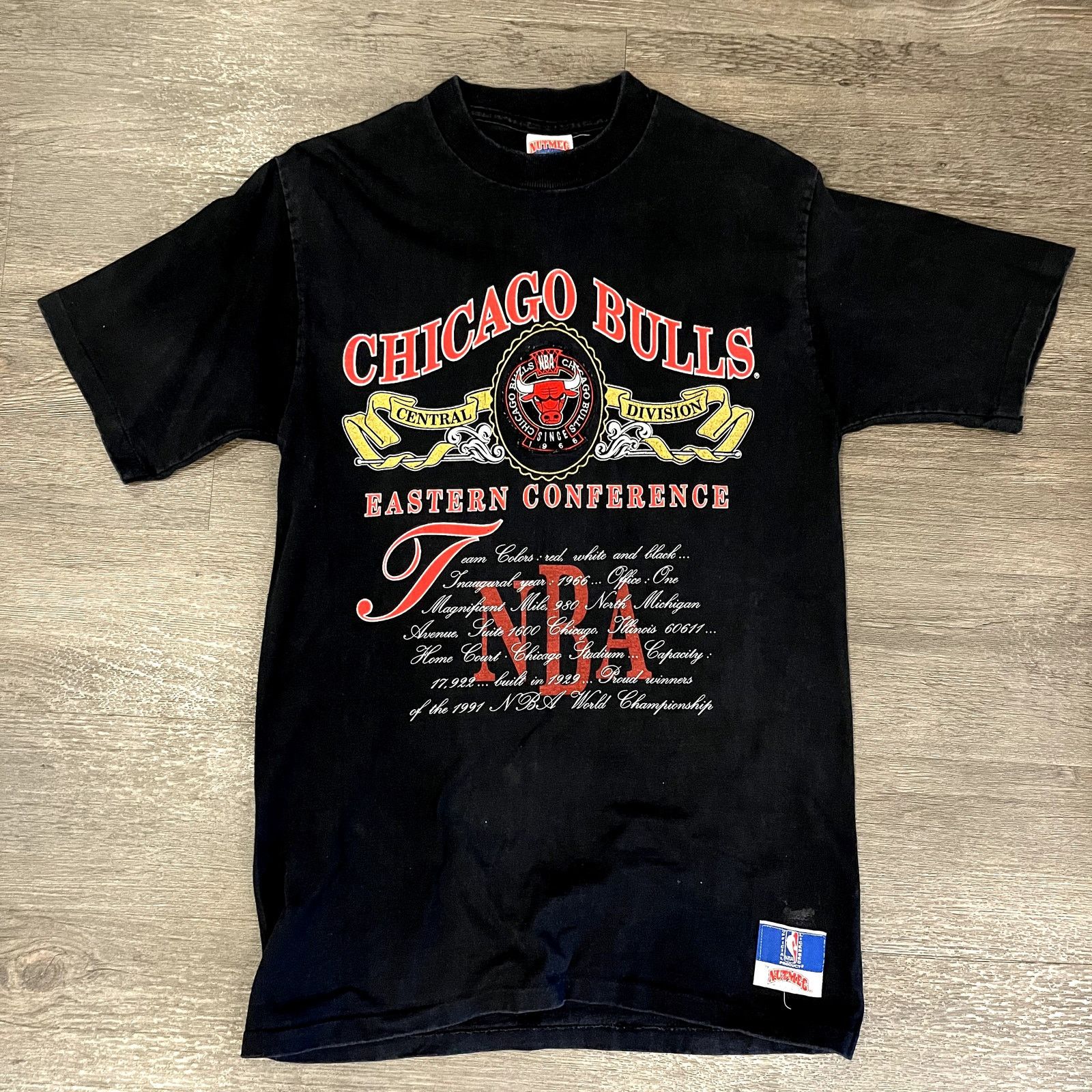 Nutmeg Chicago Bulls 1991 Eastern Conference Nutmeg Slim Fit Size US S / EU 44-46 / 1 - 1 Thumbnail