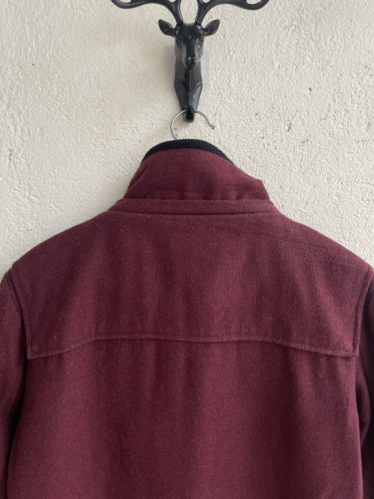 Undercover 00s intheattic Burgundy Wool Duffle Jacket ifsix LGB Grunge Size US M / EU 48-50 / 2 - 9 Thumbnail