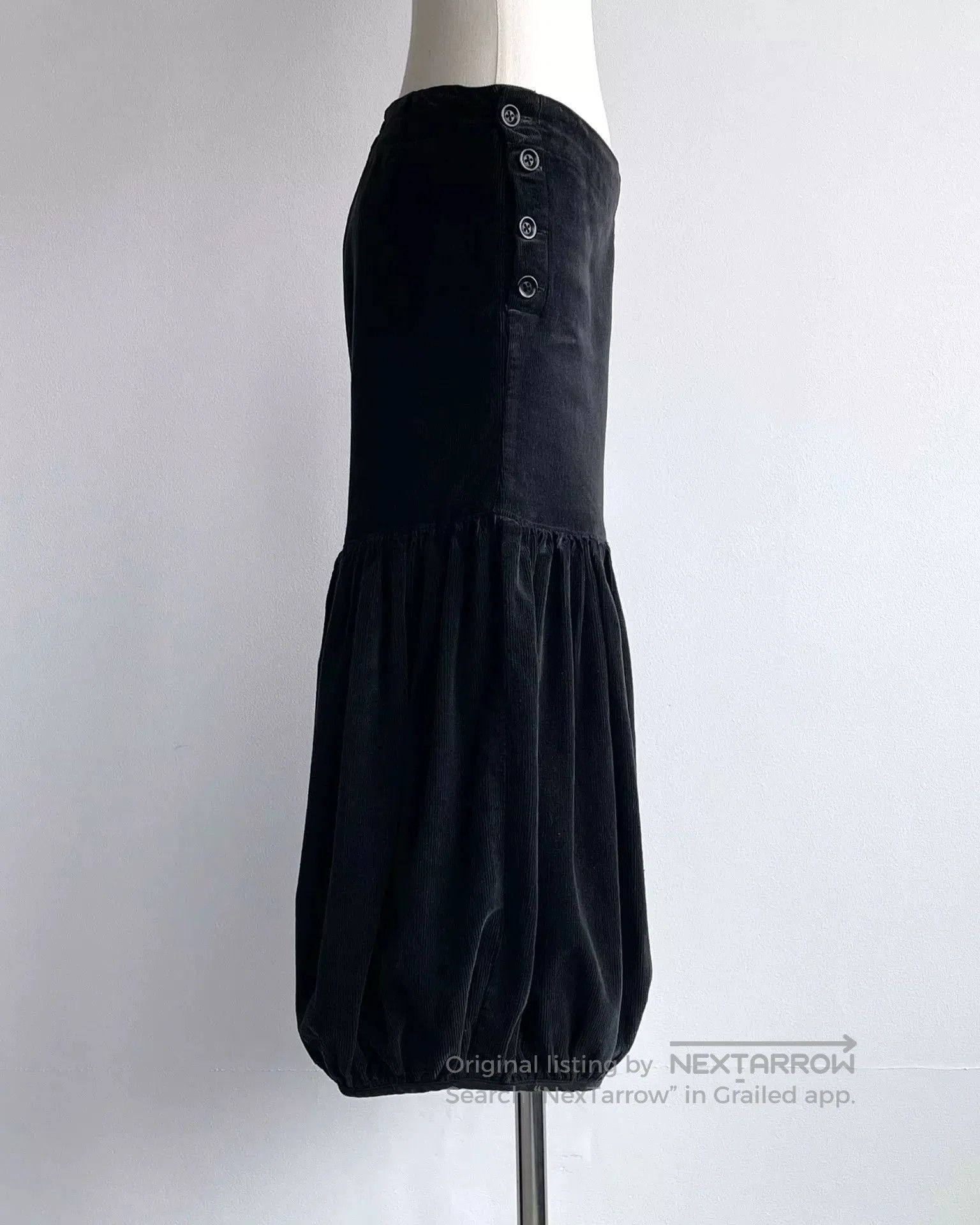 Kapital Vintage Black Corduroy Lantern Pants. Size 23" - 3 Thumbnail