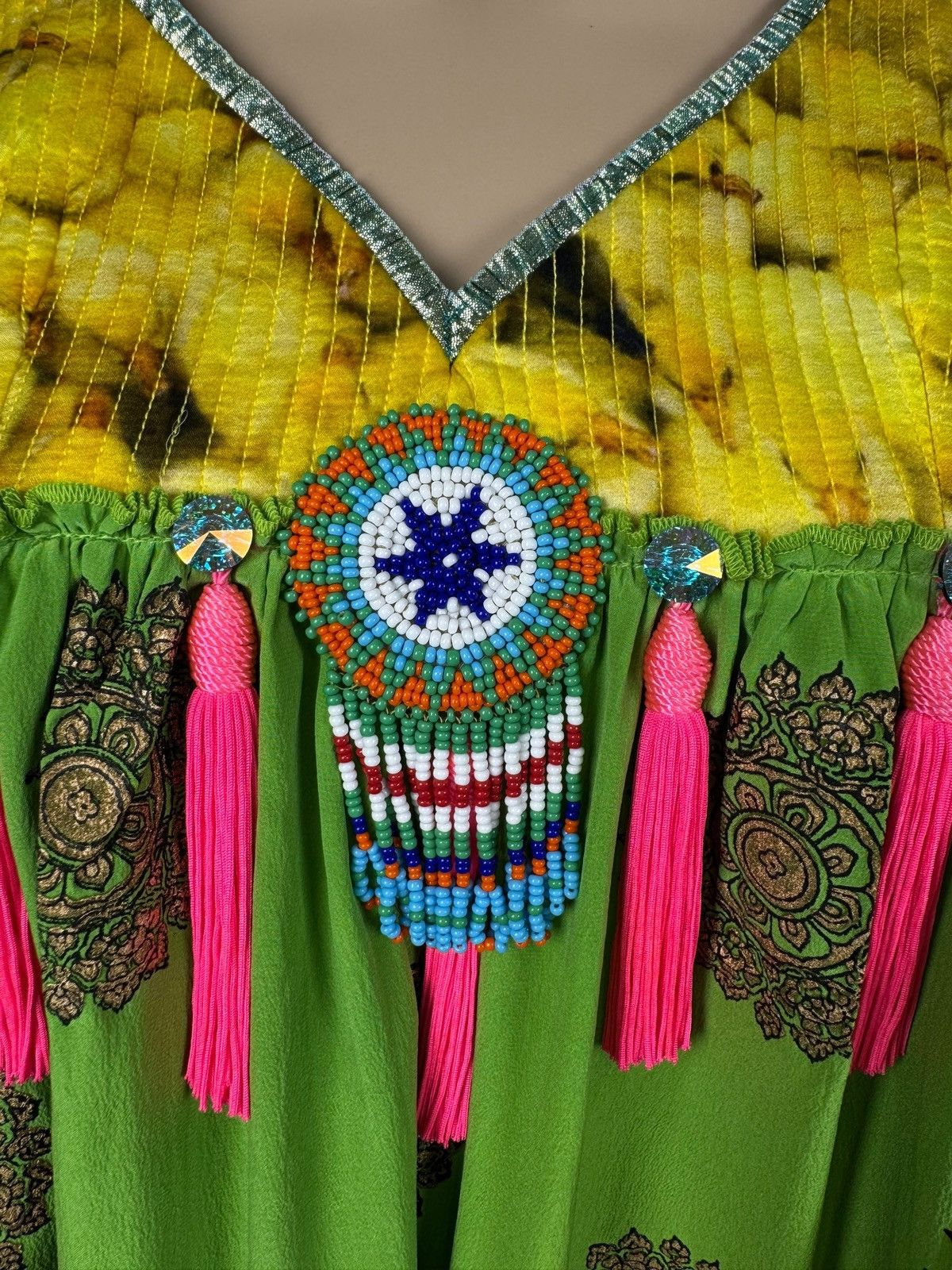 Manish Arora Manish Arora Silk Tank Blouse Pleated Decor size M Size M / US 6-8 / IT 42-44 - 4 Thumbnail