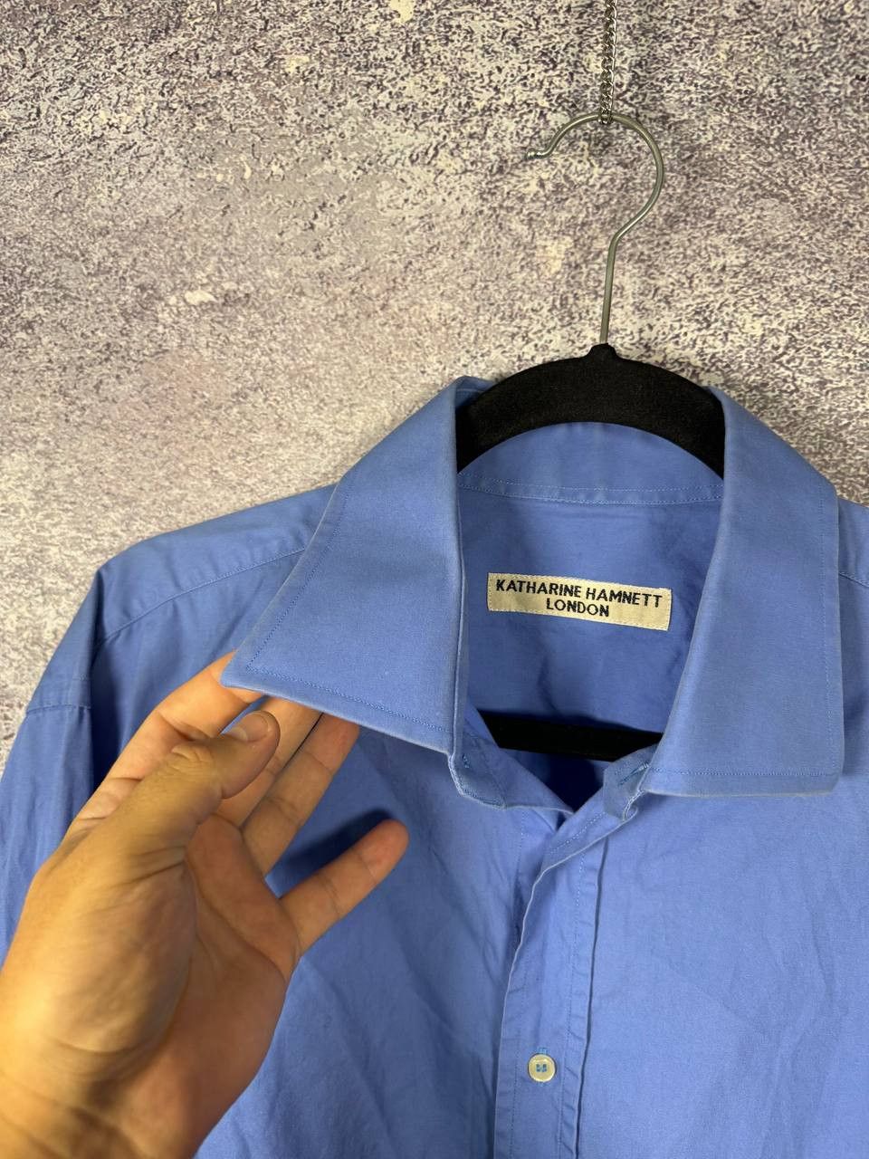Katharine Hamnett London Katharine Hamnett London Shirt Button Blue Men's Size US XL / EU 56 / 4 - 6 Thumbnail