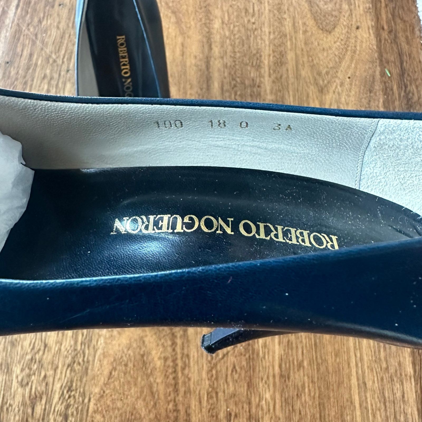 Other ROBERTO NOGUERON heels blue with black toe cover Size US 9 / IT 39 - 5 Thumbnail