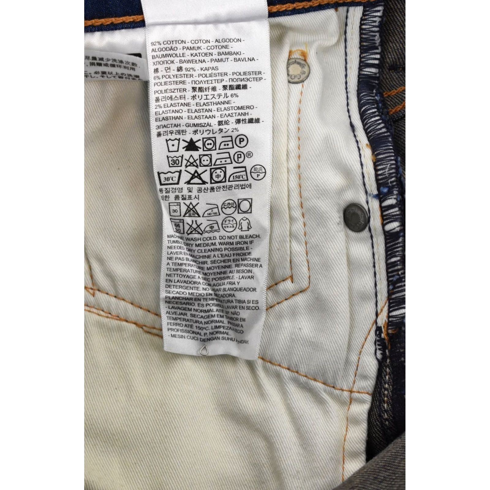 Levi's LEVIS 520 Jeans Men's Tapered Fit W31/L32 Stretch Denim Pants Zip Fly Blue Size US 31 - 7 Thumbnail