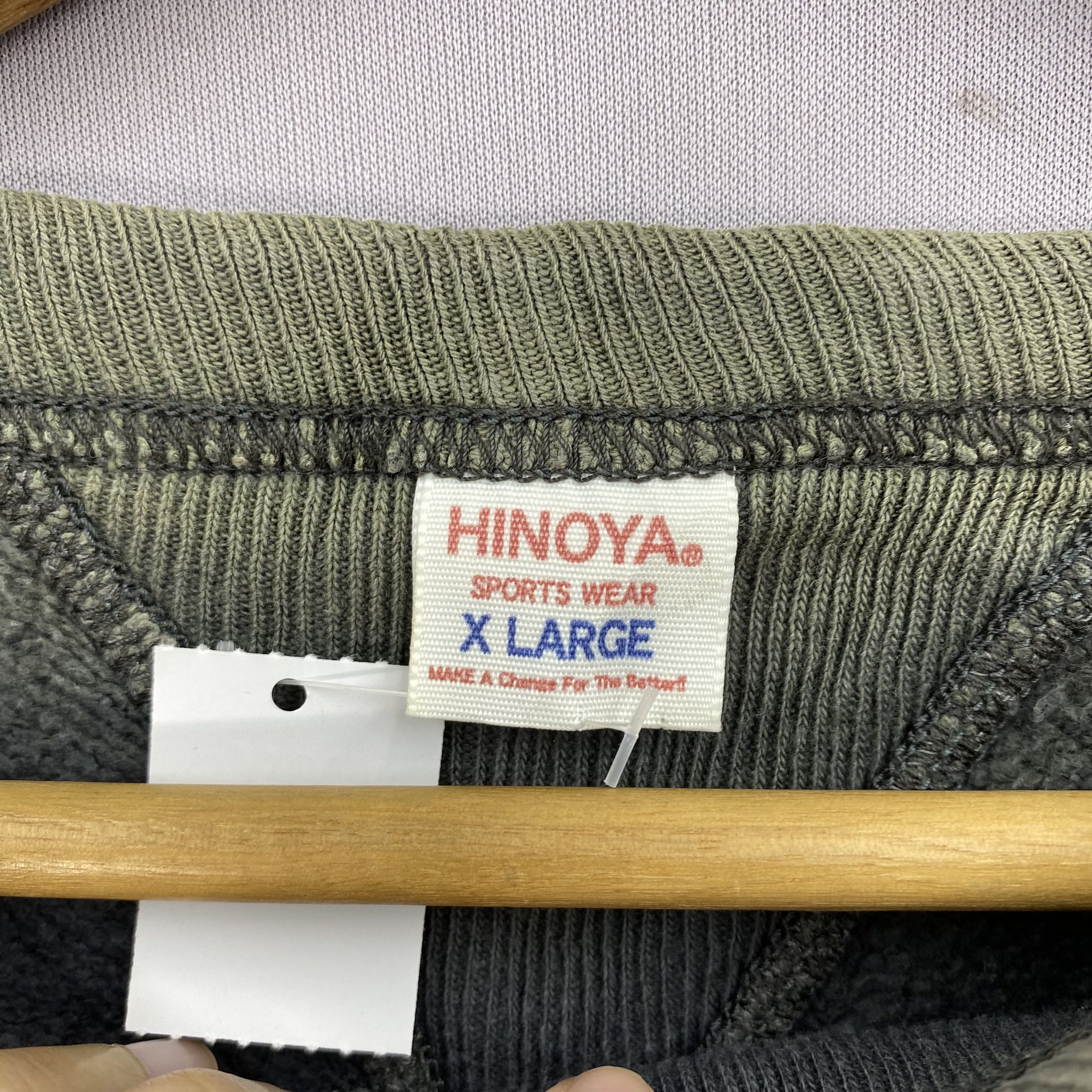 Japanese Brand Vintage 80s Hinoya Jumper Double V Stitch Faded Sweater Size US XL / EU 56 / 4 - 4 Thumbnail