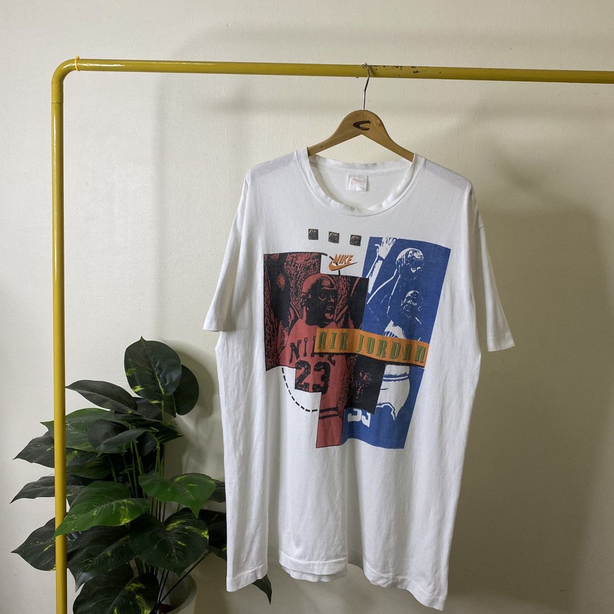 Nike Vintage 1990s Nike Air Jordan Michael Jordan T Shirt Size US XL / EU 56 / 4 - 1 Thumbnail
