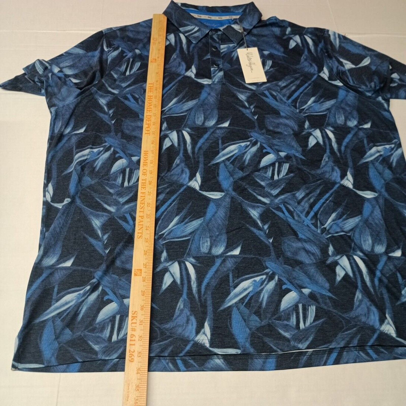 Other Walter Hagen Airbrush Print Golf Polo Shirt Men's 3XLT Blue Size US XXL / EU 58 / 5 - 5 Thumbnail
