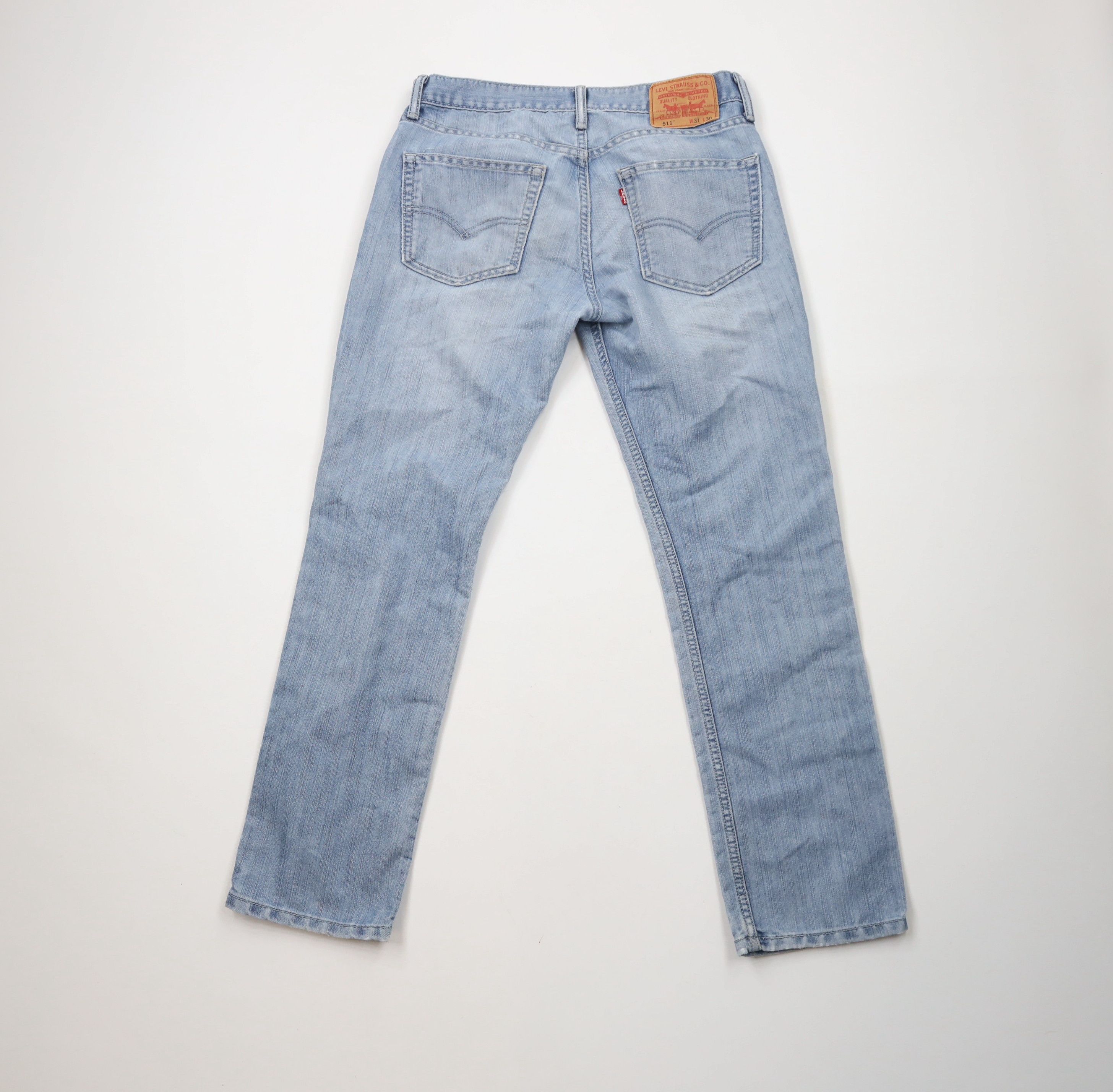 Levi's Vintage Y2K Levis 511 Slim Fit Denim Jeans Blue Stretch Size US 31 - 12 Thumbnail