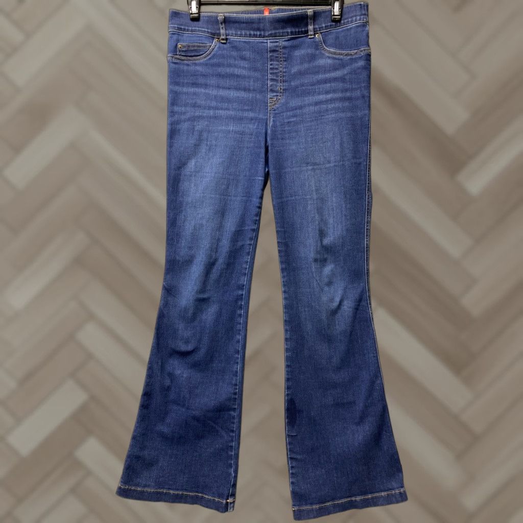 Spanx Spanx Women Jeans Flared XL Blue 34in Cotton Blend Denim High Rise 5-Pocket Stretch - Regular Fit N/A Size 40" / US 18 - 1 Thumbnail