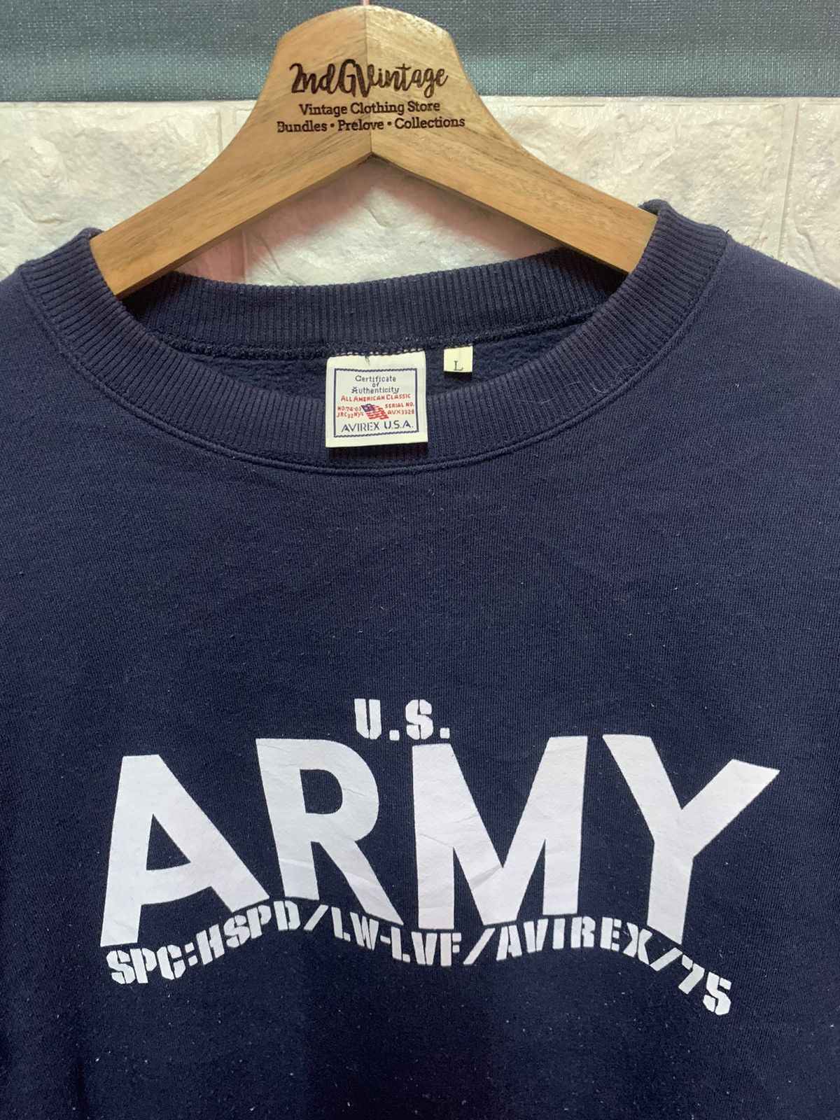 VINTAGE!! Sweatshirt AVIREX Army