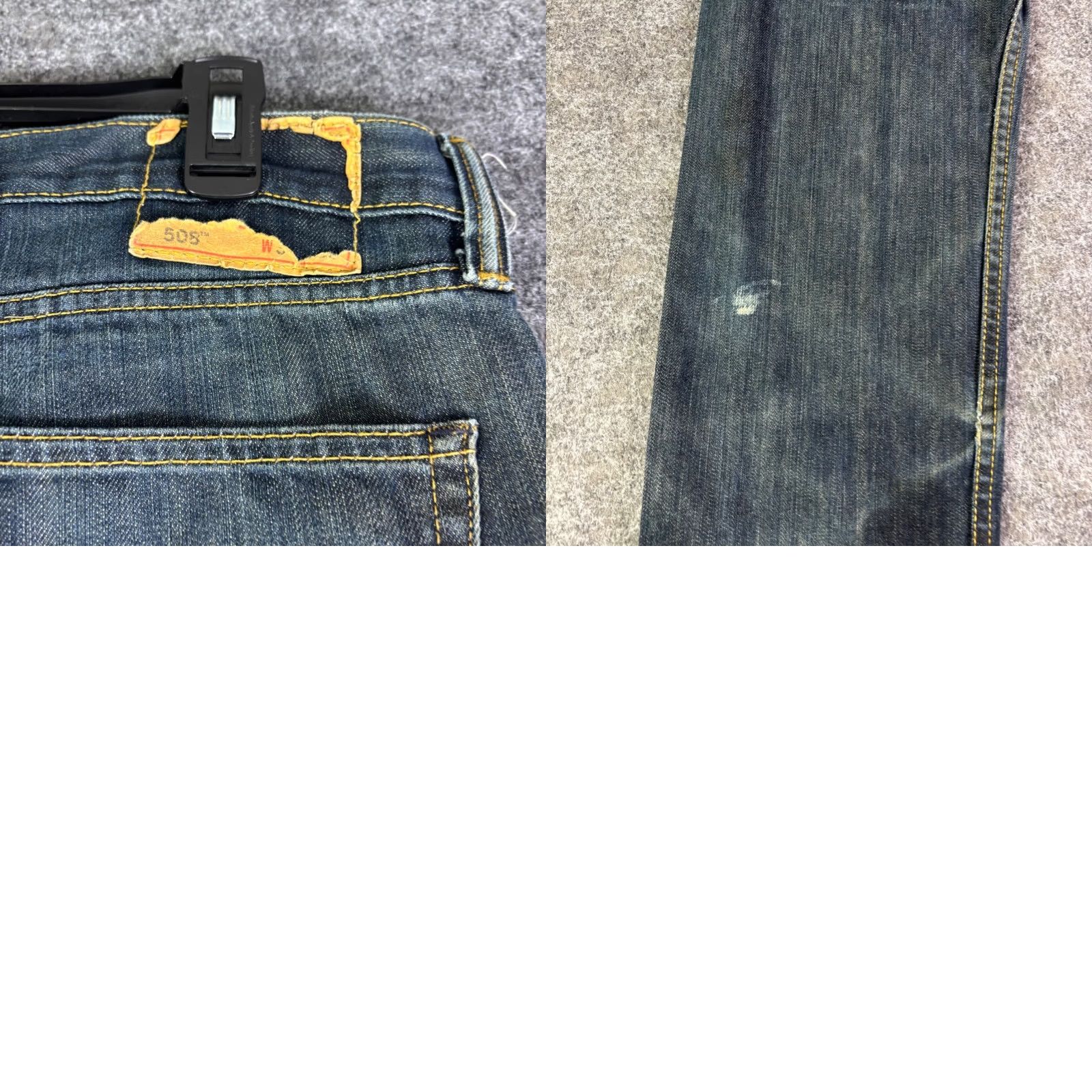 Levi's Levi's 508 Jeans Mens Regular Taper Dark Wash Blue 34x30 100% Cotton Denim Size US 34 / EU 50 - 8 Thumbnail